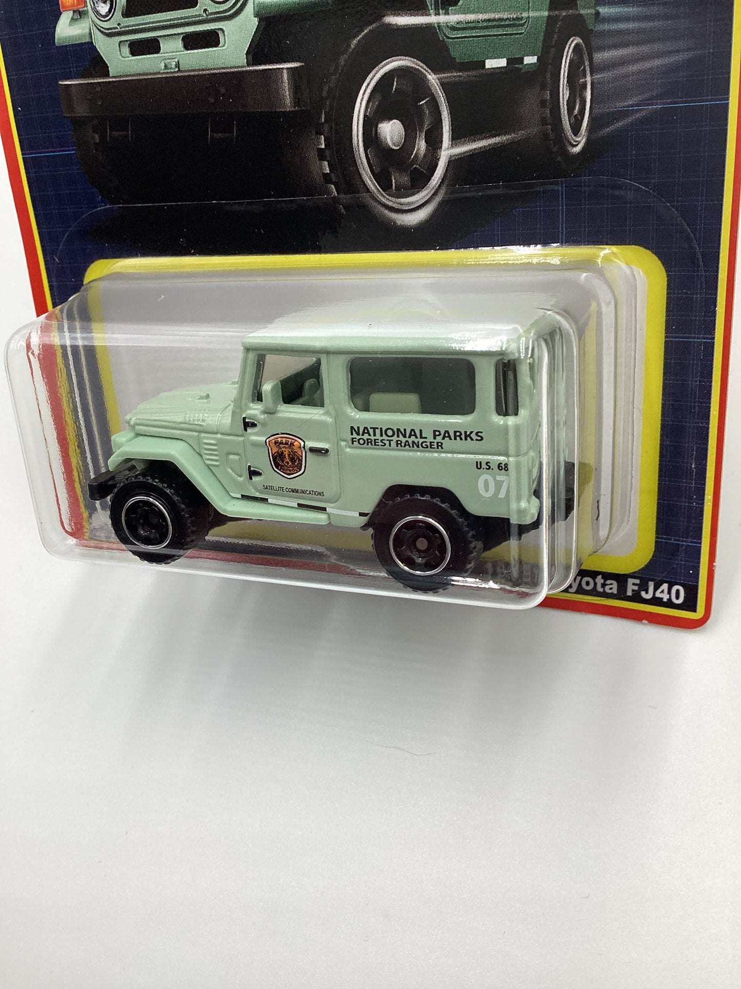 2022 Matchbox Retro Series 8/24 National Parks 1968 Toyota FJ40 Green W/protector