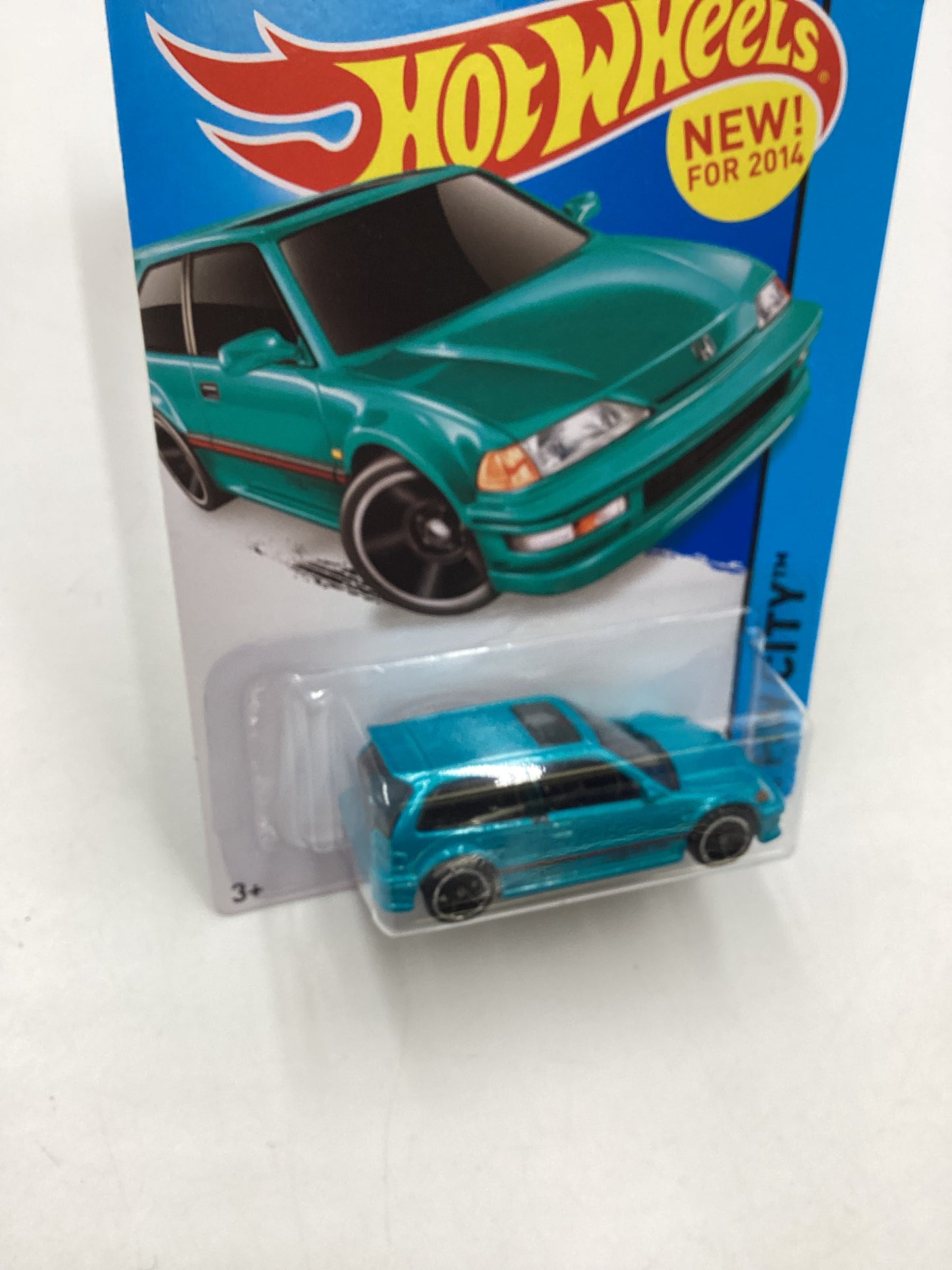 2014 Hot Wheels #30 1990 Honda Civic EF Teal W/Protector