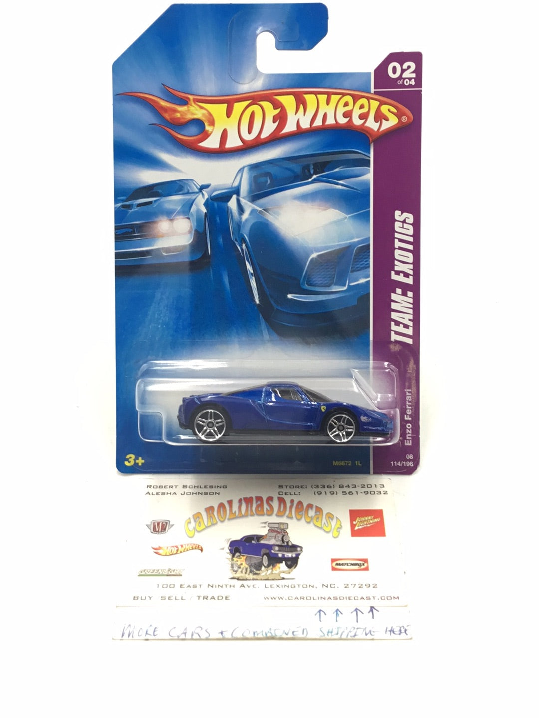 2008 Hot wheels #114 Enzo Ferrari NN3