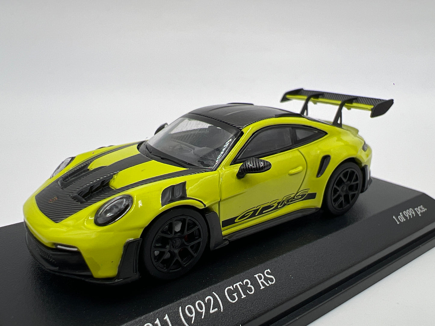Minichamps 64 x Tarmac Works 1/999 Porsche 911 992 GT3 RS Acid Green