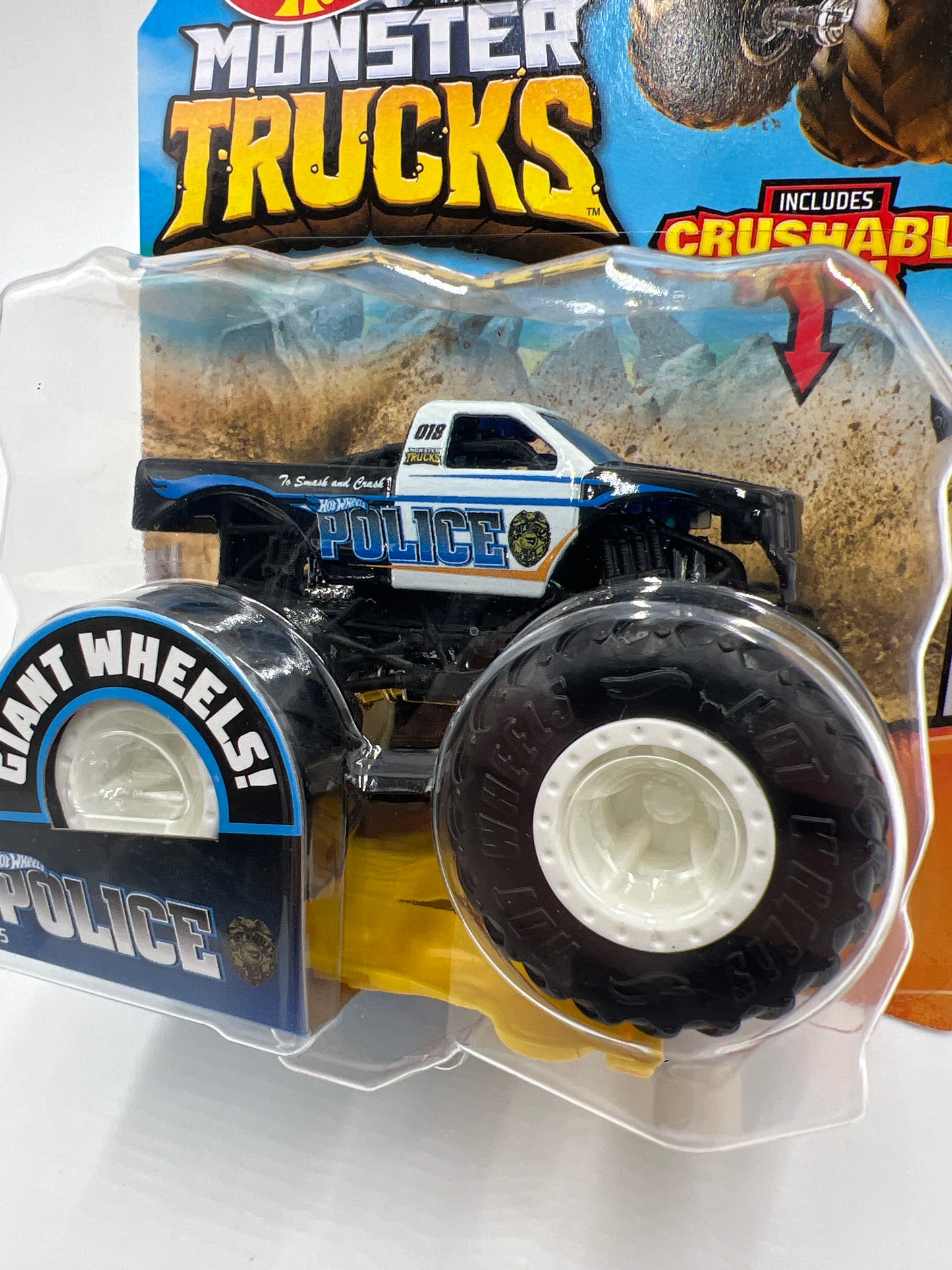 2020 Hot Wheels Monster Trucks HW Metro #5 Police W/Protector