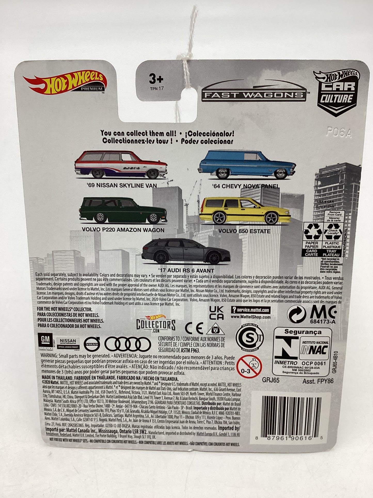 2021 Hot wheels Fast wagons 5/5 17 Audi RS 6 Avant 247A