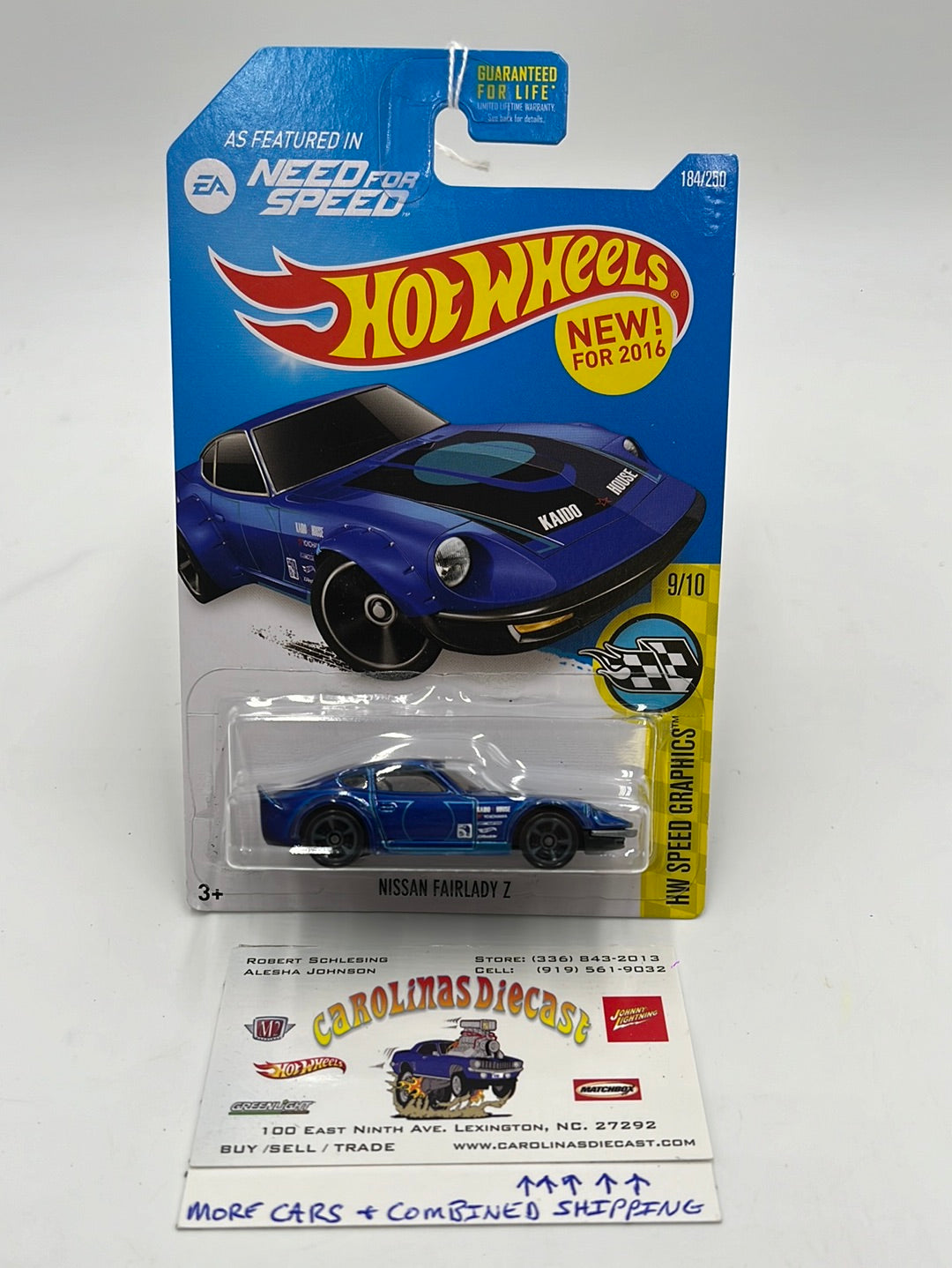 Hot Wheels 2016 Speed Graphics Need For Speed Nissan Fairlady Z 184/250 80E