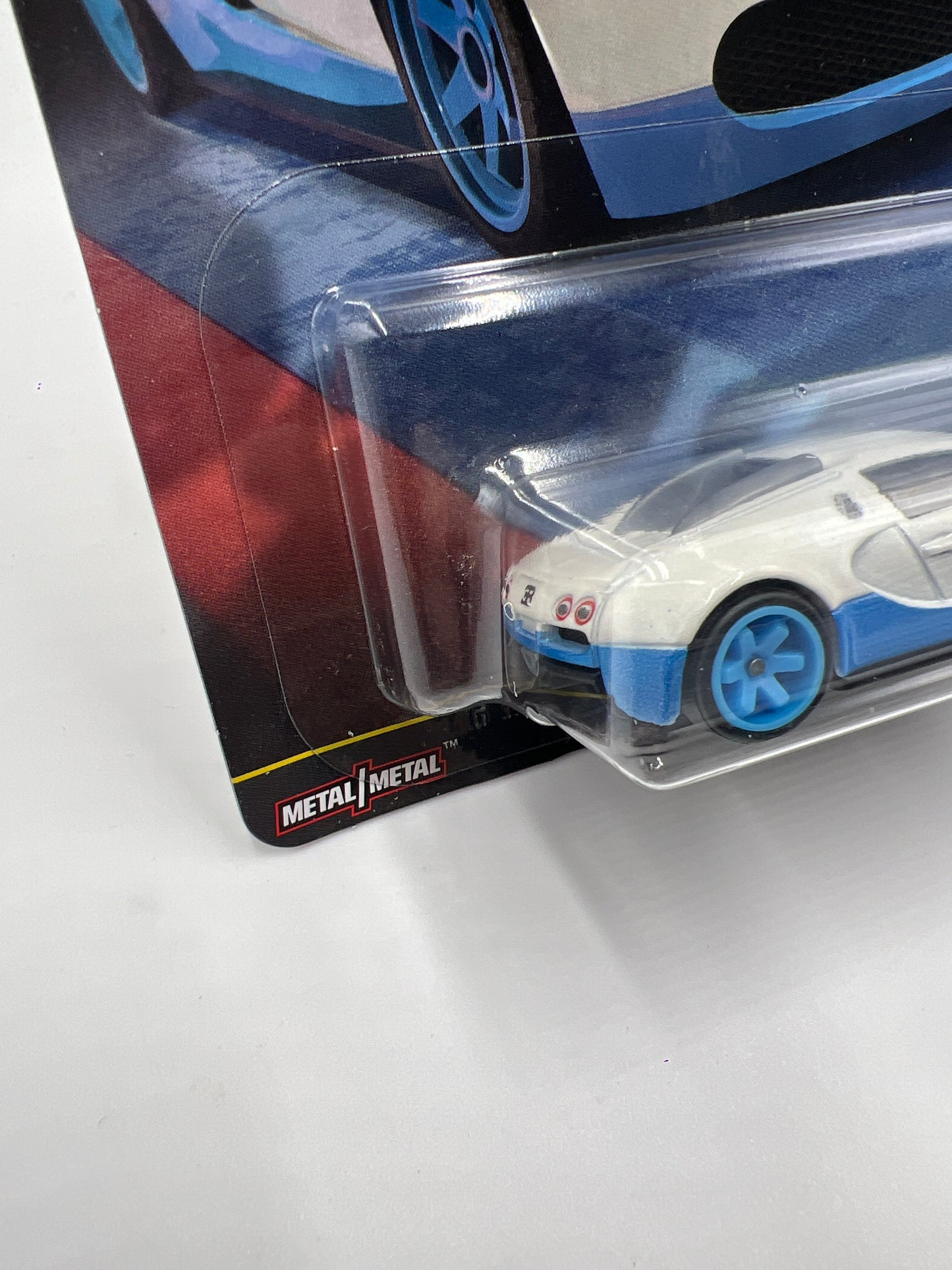 2025 Hot Wheels Car Culture Hammer Drops #1 Bugatti Veyron White/Blue 252B