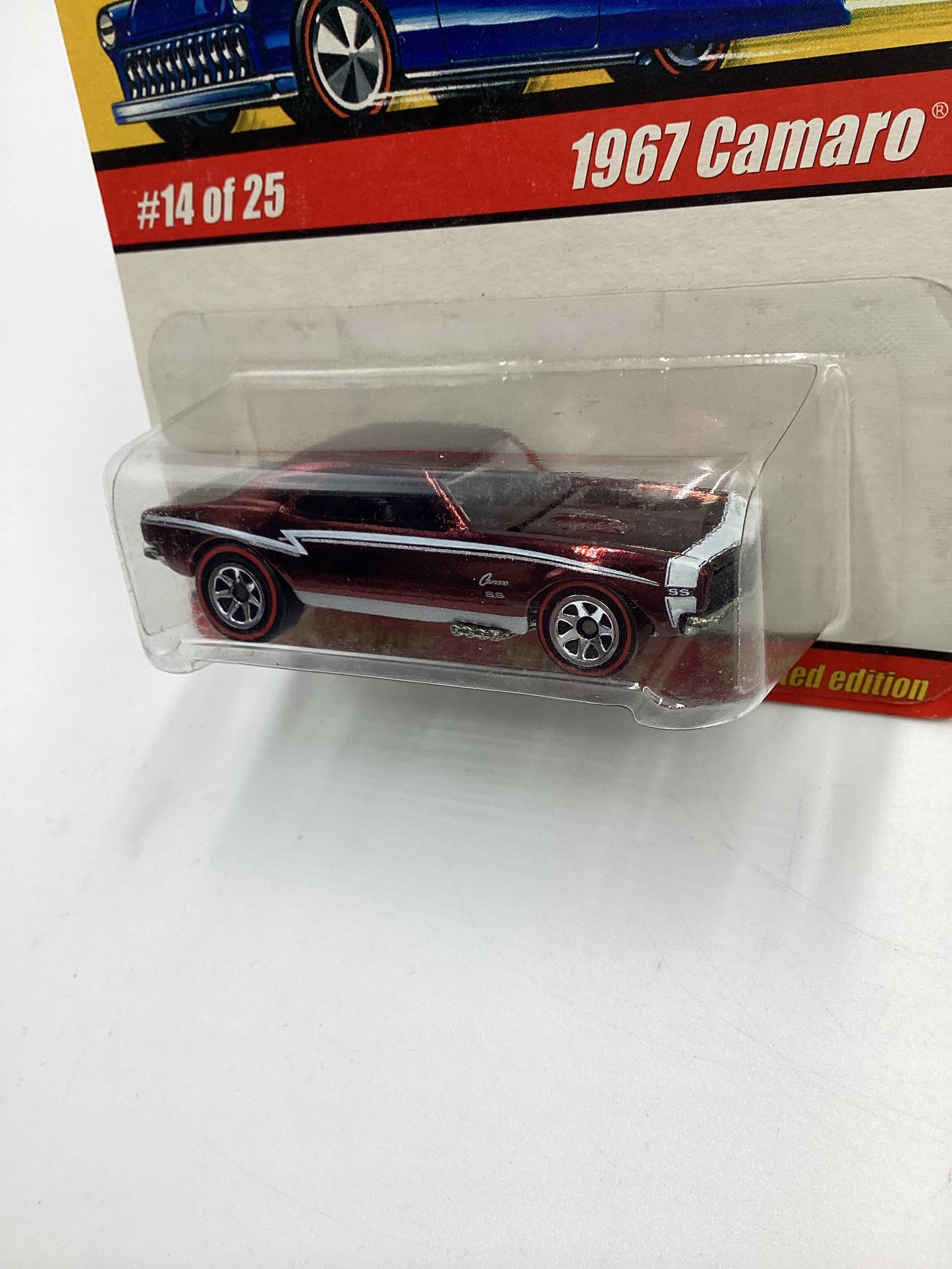 Hot wheels Classics Series 1 #14 1967 Camaro Dark Red SR