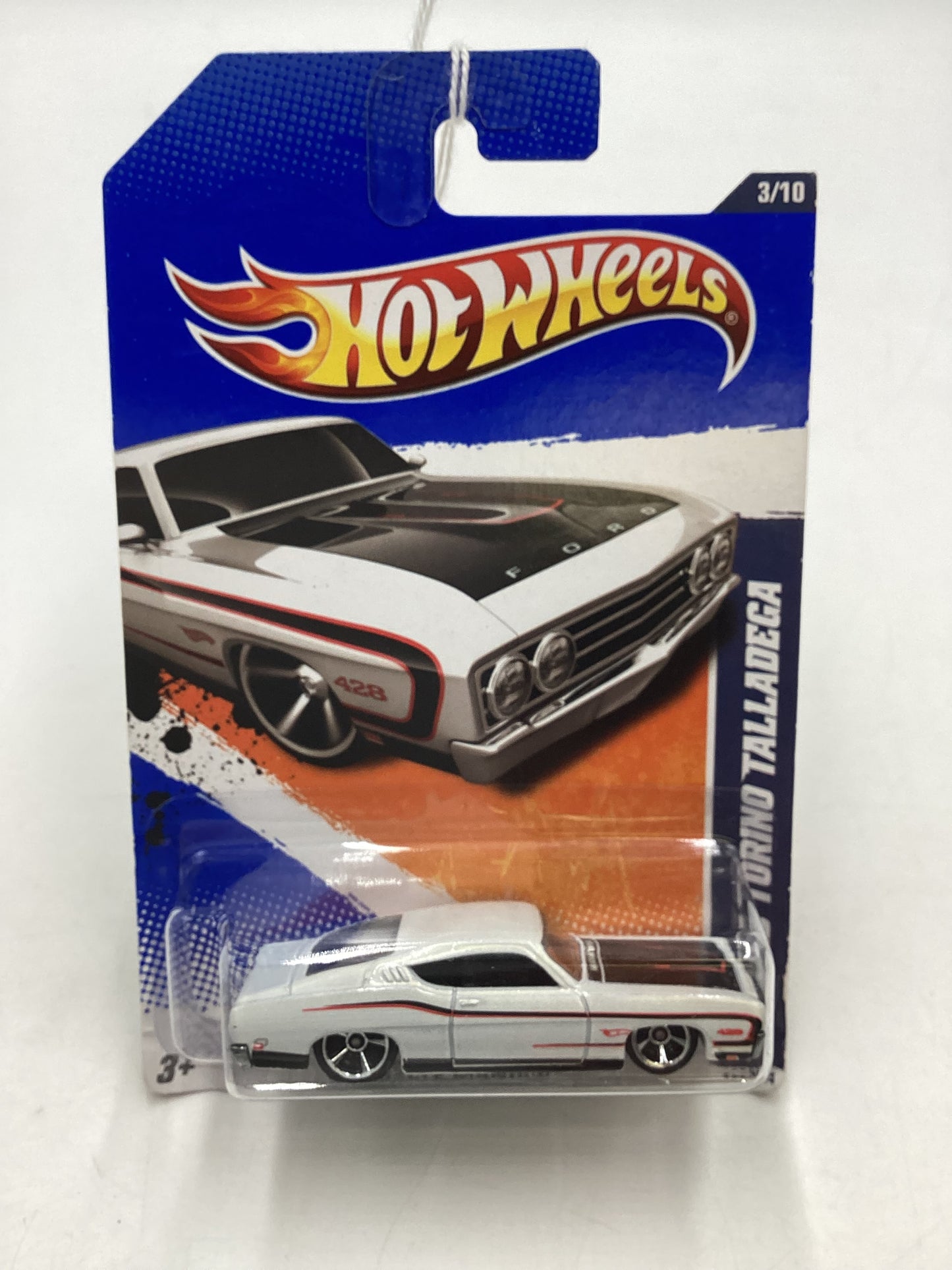 2011 Hot Wheels #103 69 Ford Torino Talledega White 27A