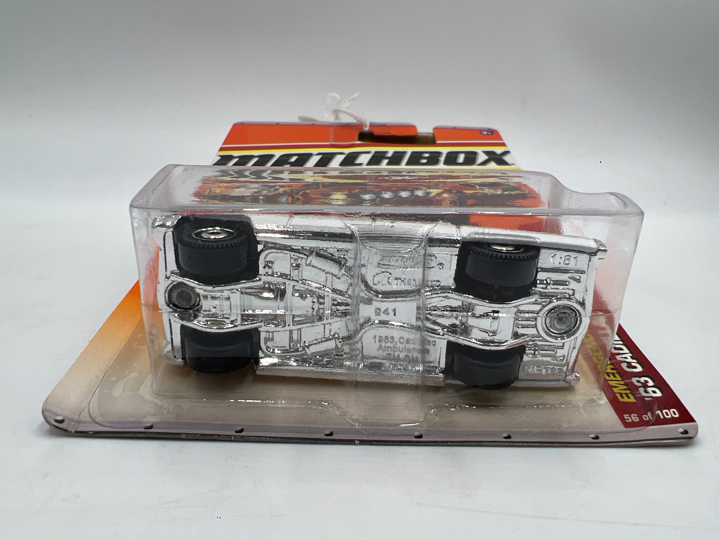 Matchbox Emergency Response #56 63 Cadillac Ambulance White 216J