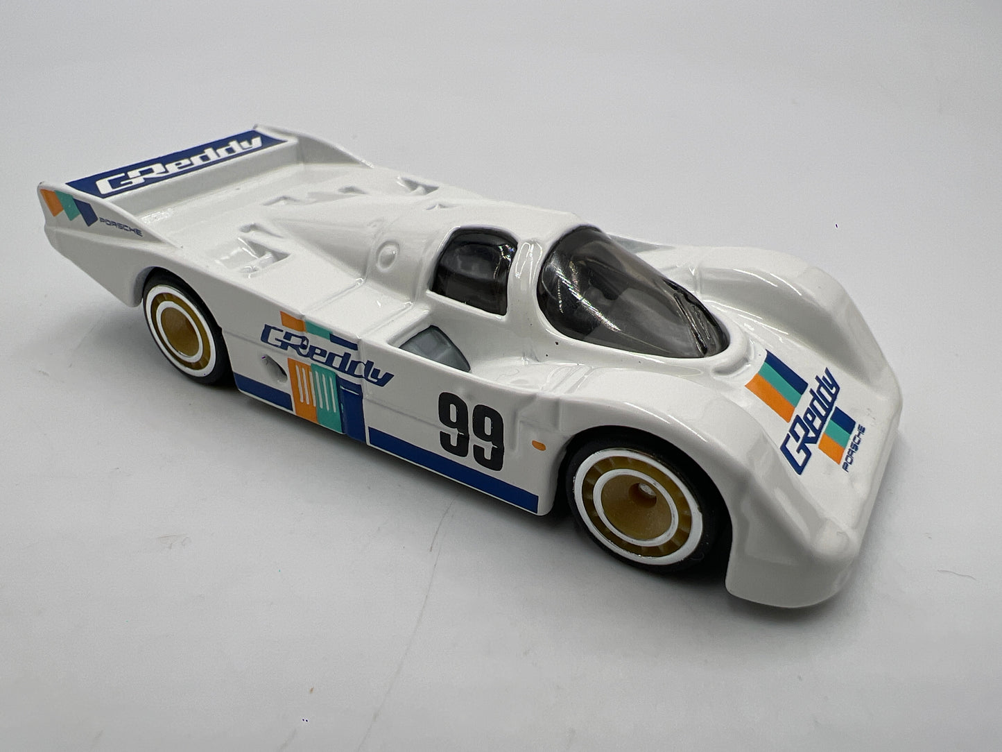 Hot Wheels Race Day Premium Porsche 962 GReddy White Loose