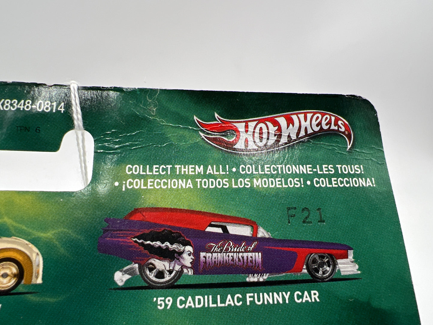 Hot Wheels Premium Universal Studios Monsters Creature From The Black Lagoon Low Flow Green 268A