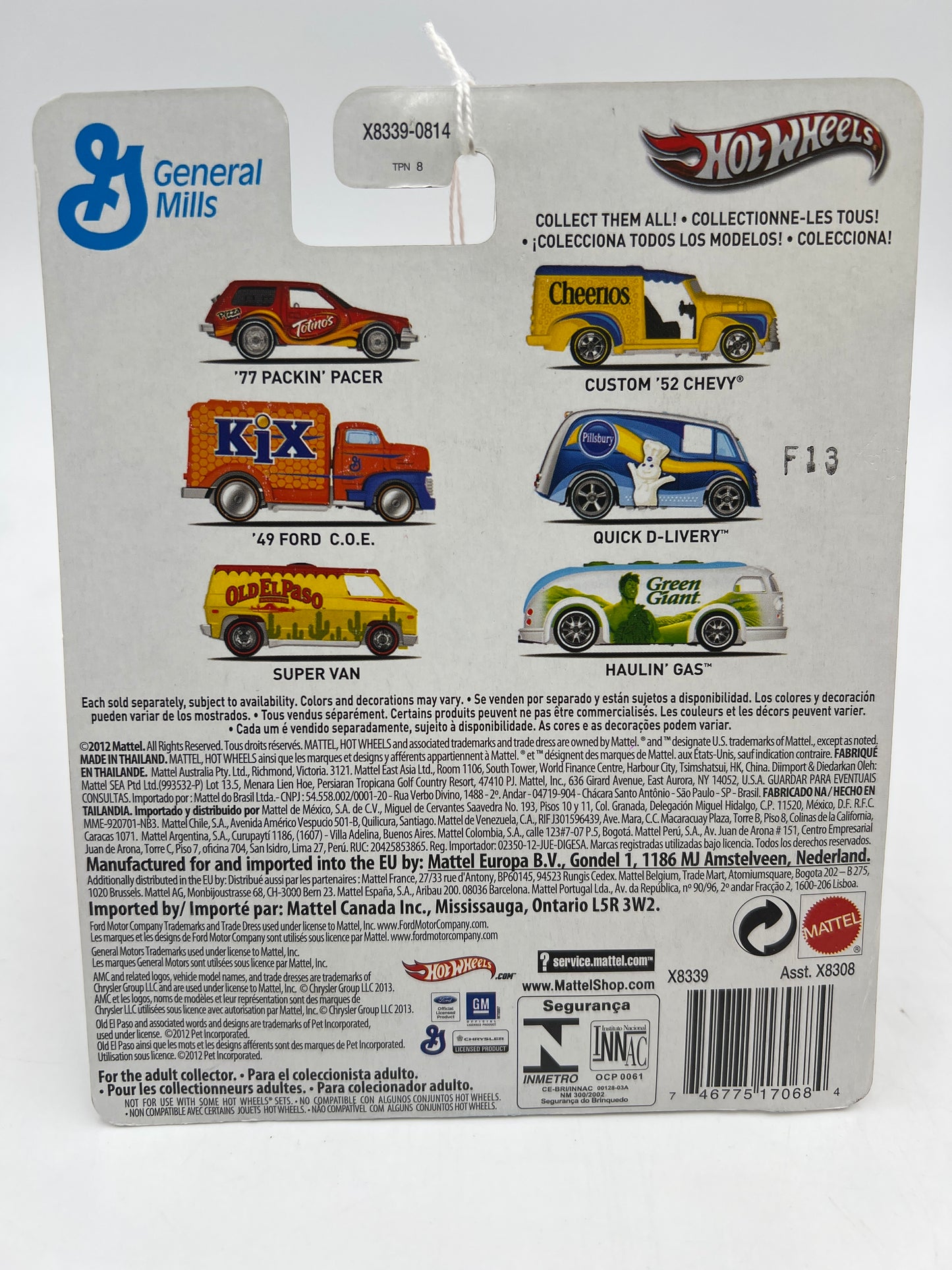 Hot Wheels Pop Culture General Mills Kix 49 Ford C.O.E 265G