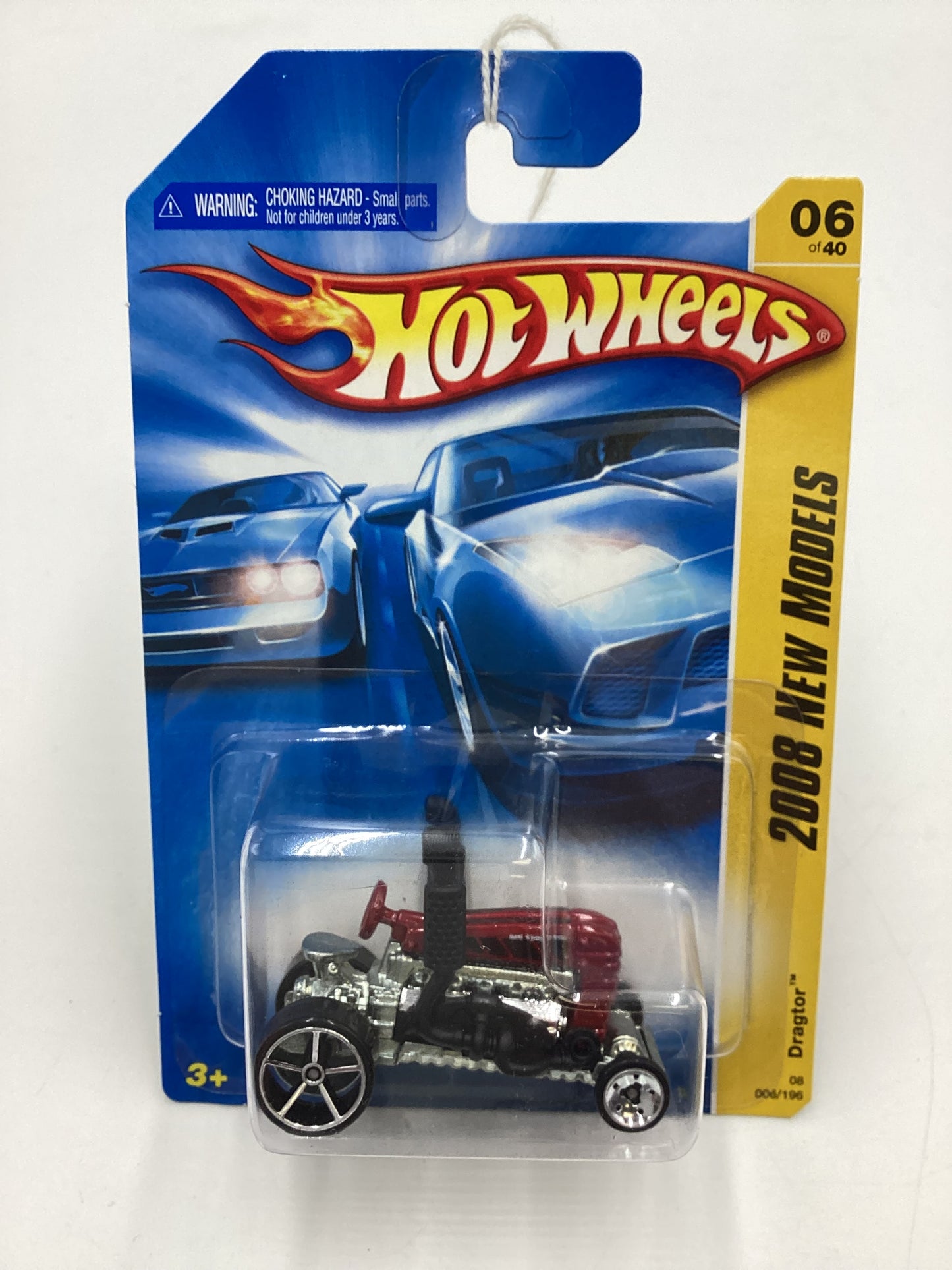 2008 Hot Wheels New Models #6 Dragtor Red BB3