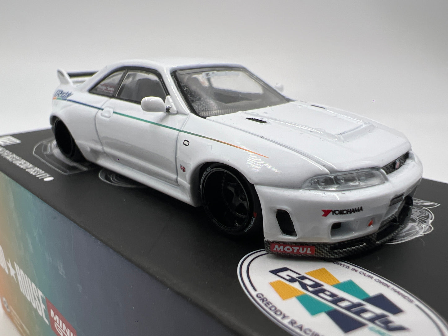 Mini GT Kaido House #113 Nissan Skyline GT-R R33 GRreddy GR33 V1 White