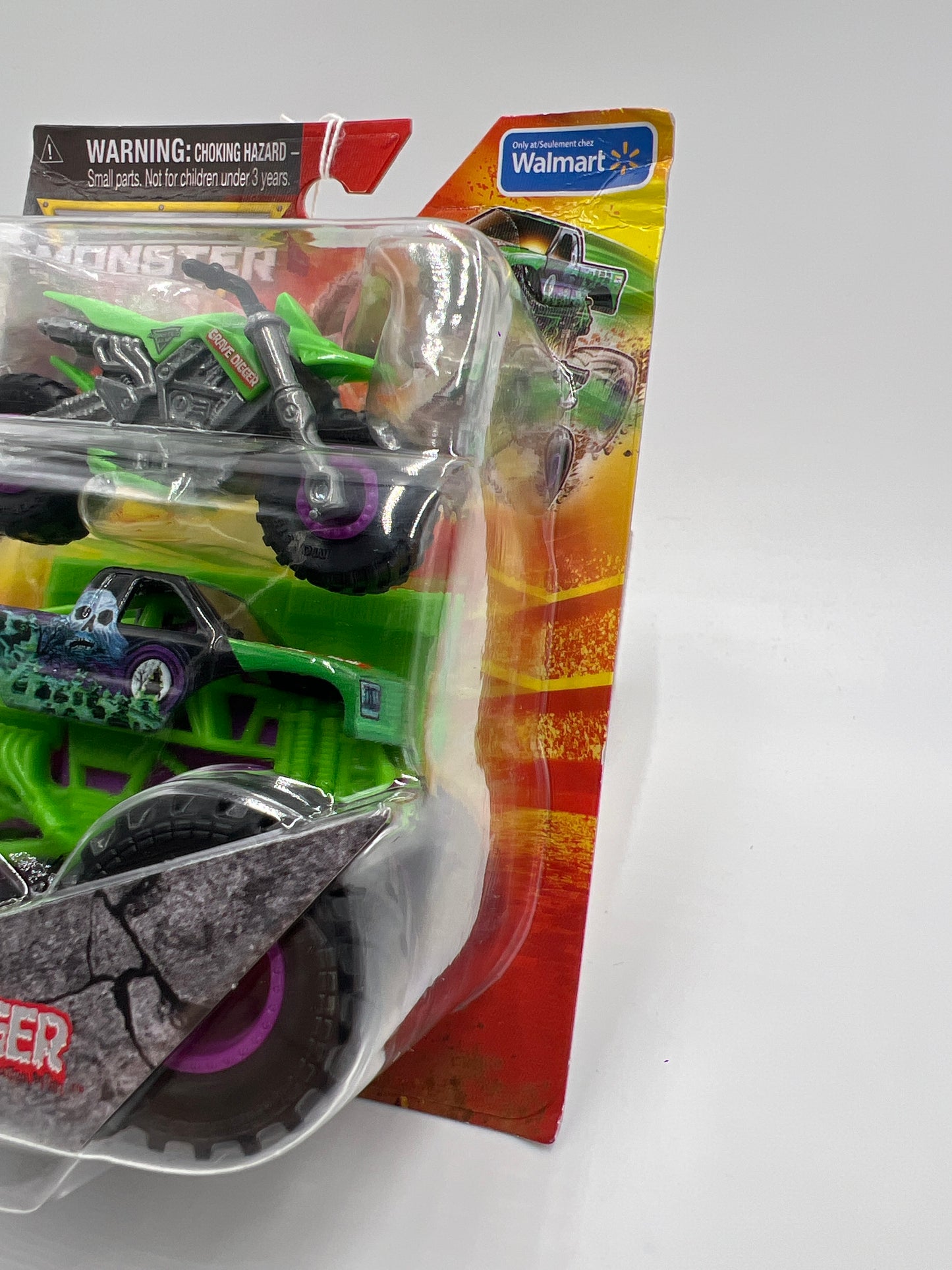 Monster Jam Walmart Exclusive 2 Pack Grave Digger W/Dirt Bike 134A