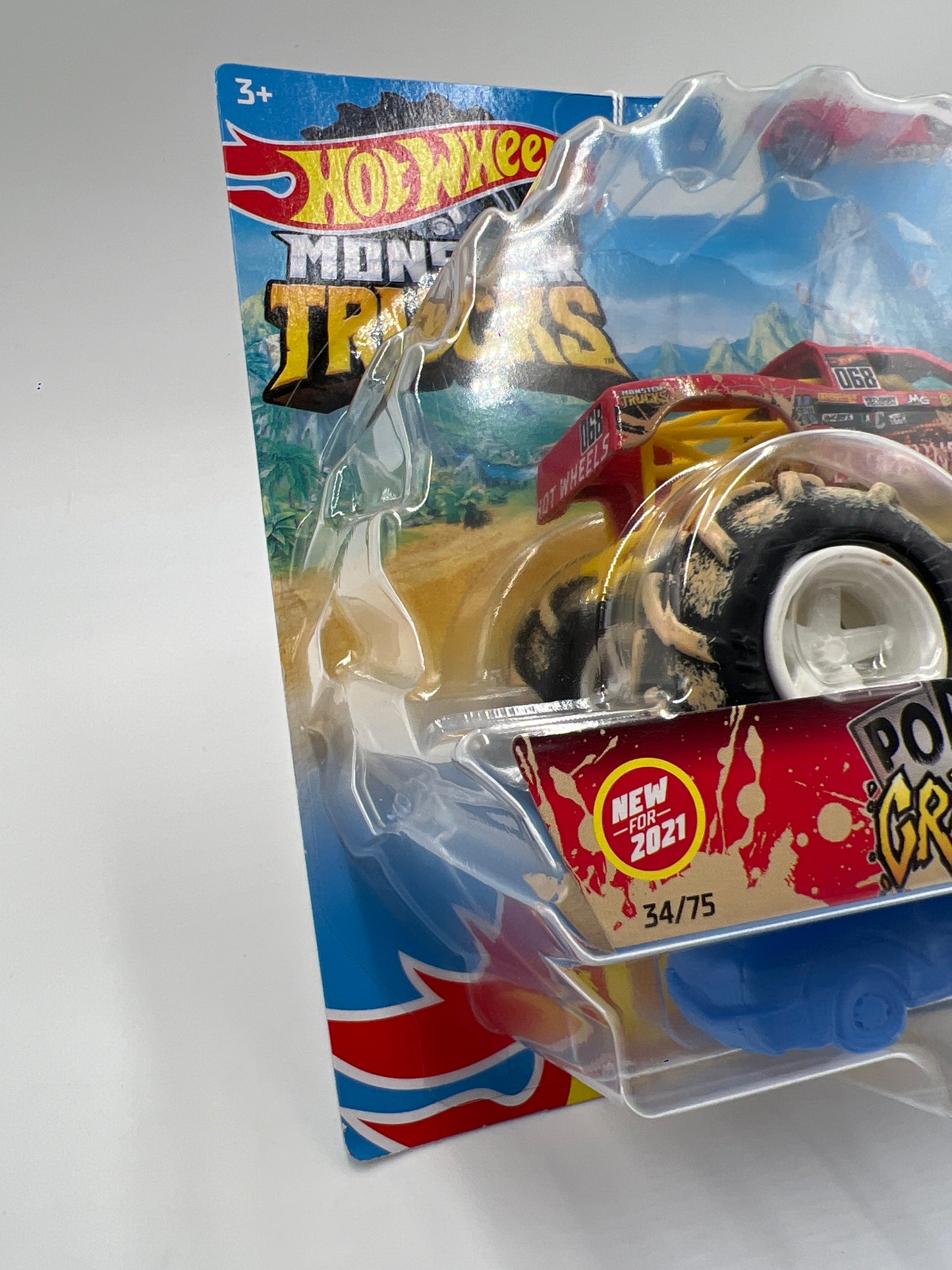 2021 Hot Wheels Monster Trucks Twisted Tredz #34 Podium Crasher 129i