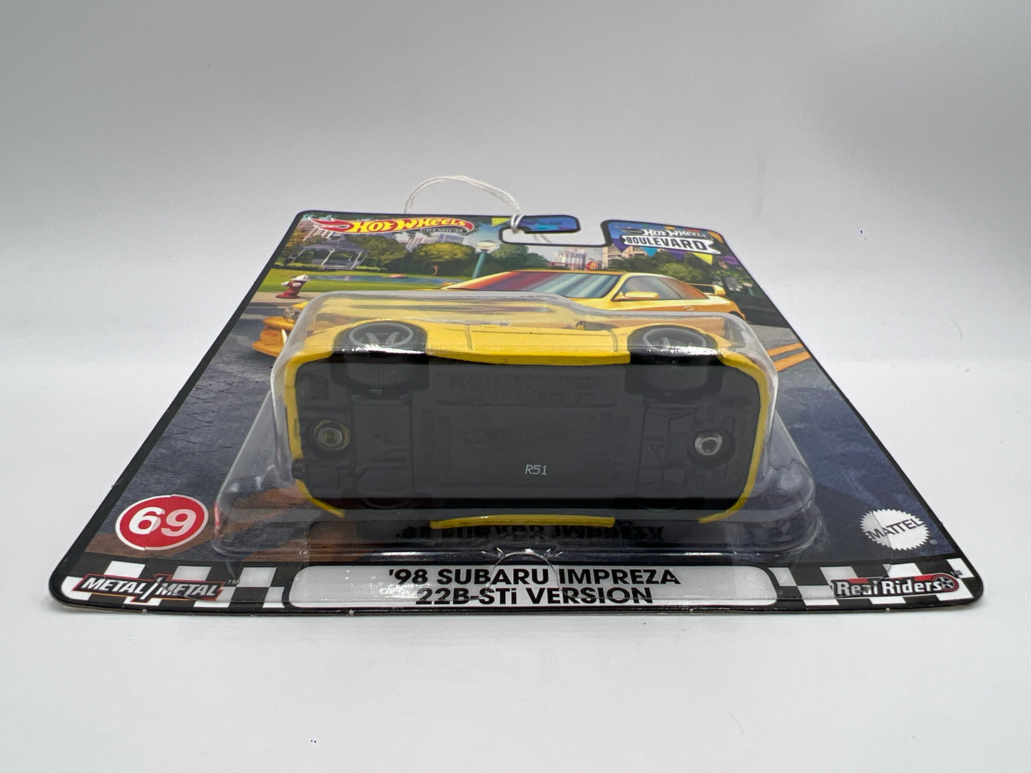Hot Wheels Premium Boulevard #69 98 Subaru Impreza 22B-STi Version Yellow 260C