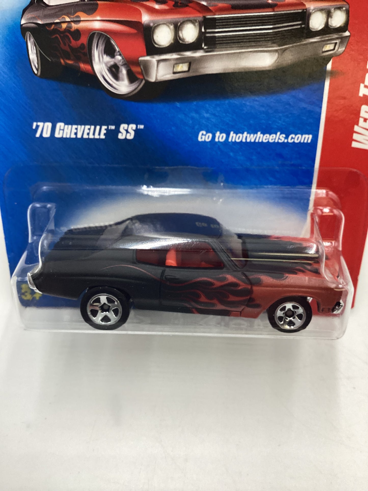 2008 Hot Wheels Web Trading Cars #91 70 Chevelle SS Black 15D