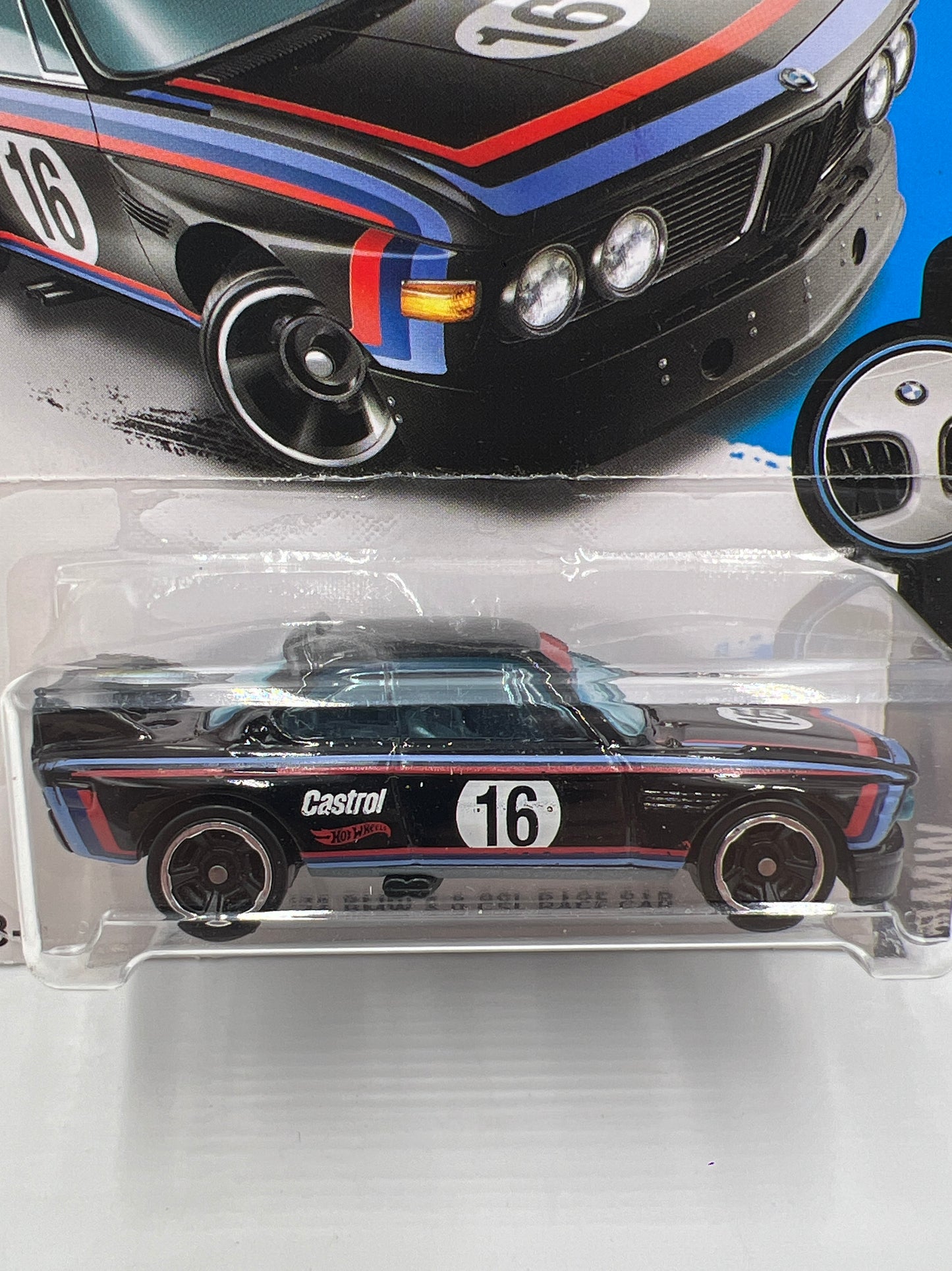 2016 Hot Wheels BMW #190 73 BMW 3.0 CSL Race Car Black