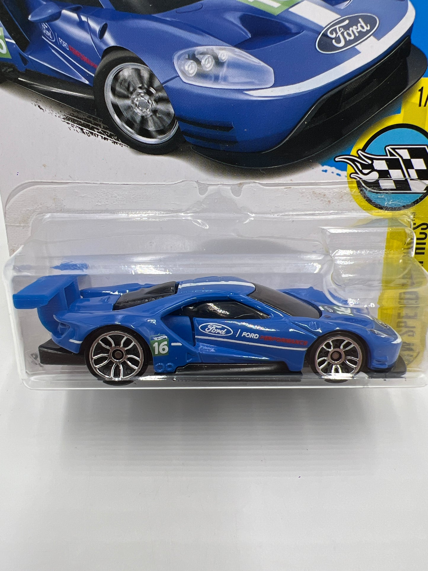 2017 Hot Wheels Speed Graphics #166 2016 Ford GT Race Blue 22E