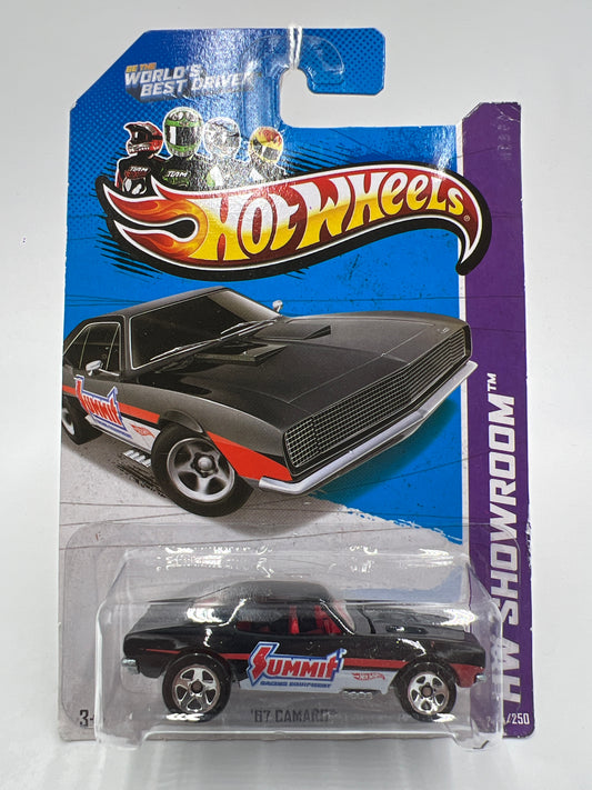 2013 Hot Wheels Showroom #244 67 Camaro Black Summit 18D