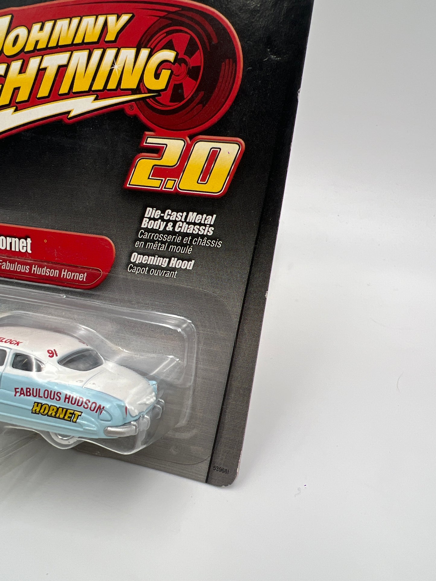 Johnny Lightning 2.0 Release #4 Tim Flocks Fabulous Hudson Hornet W/Protector VHTF