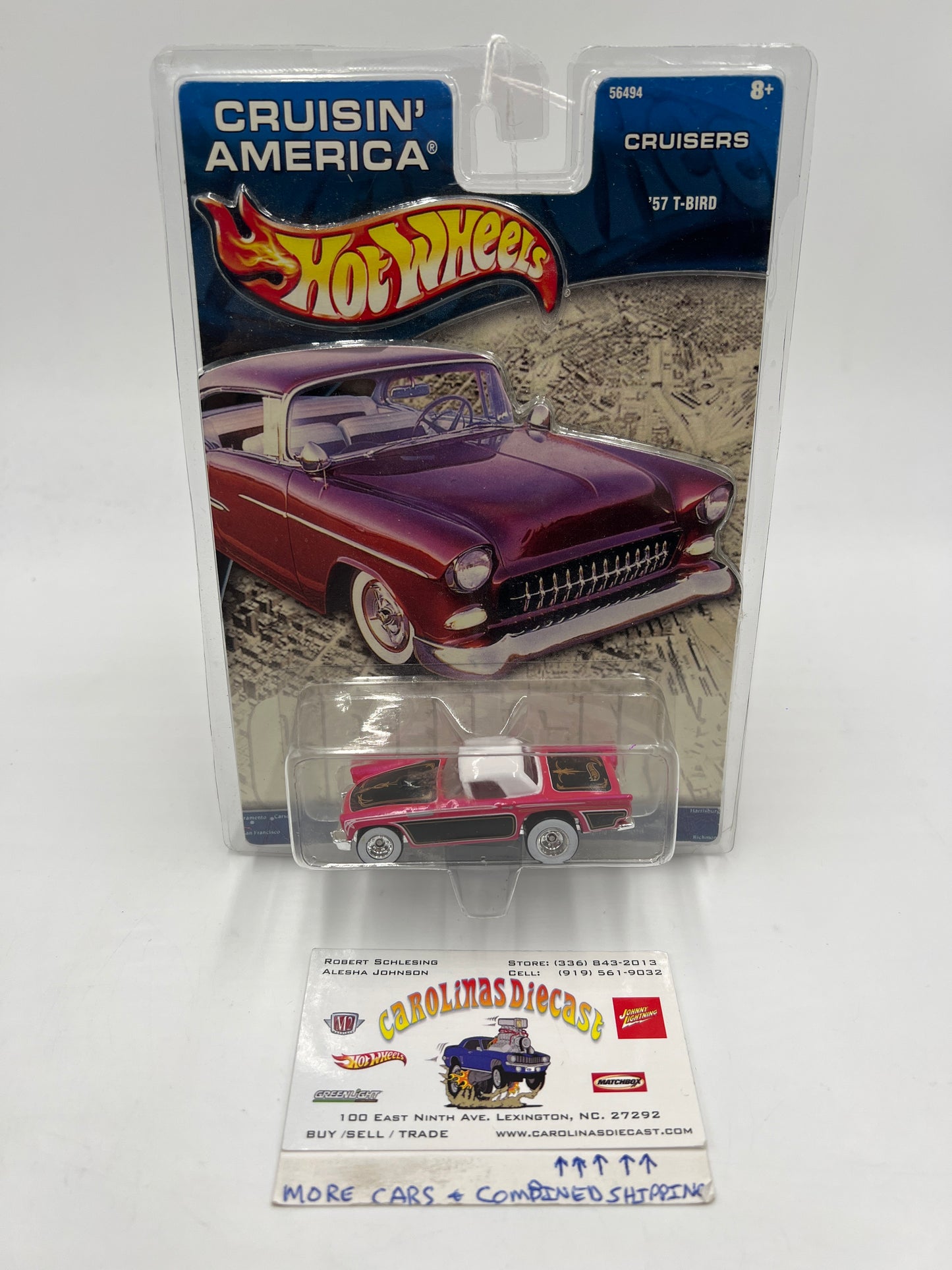 Hot Wheels Cruisin America Cruisers 57 T-Bird Pink SR
