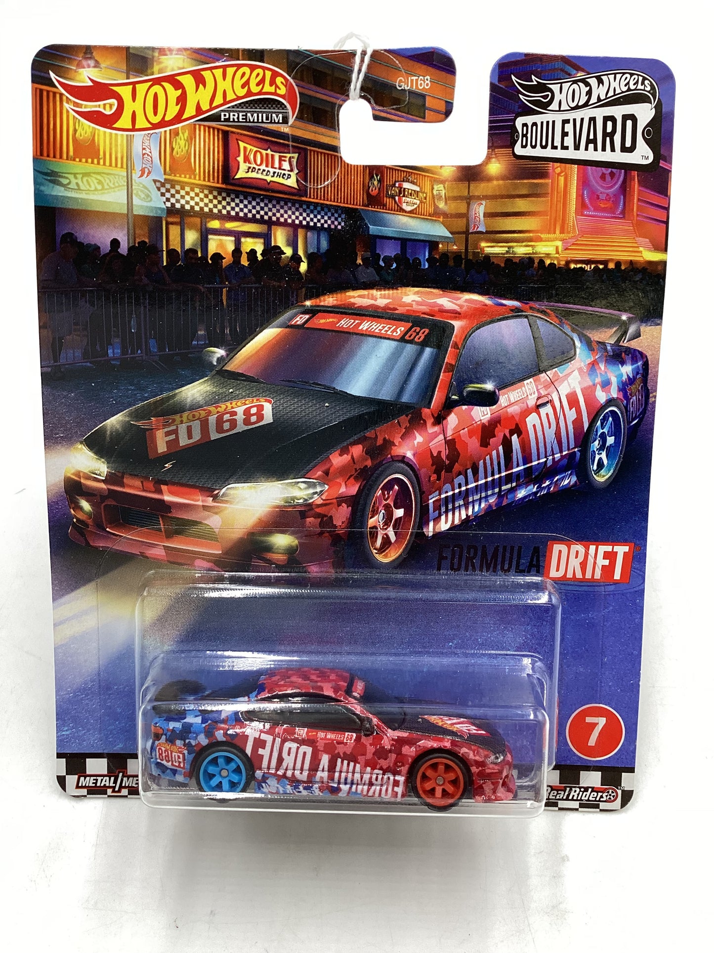 Hot Wheels Boulevard #7 Nissan Silvia (S15) Formula Drift w/protector