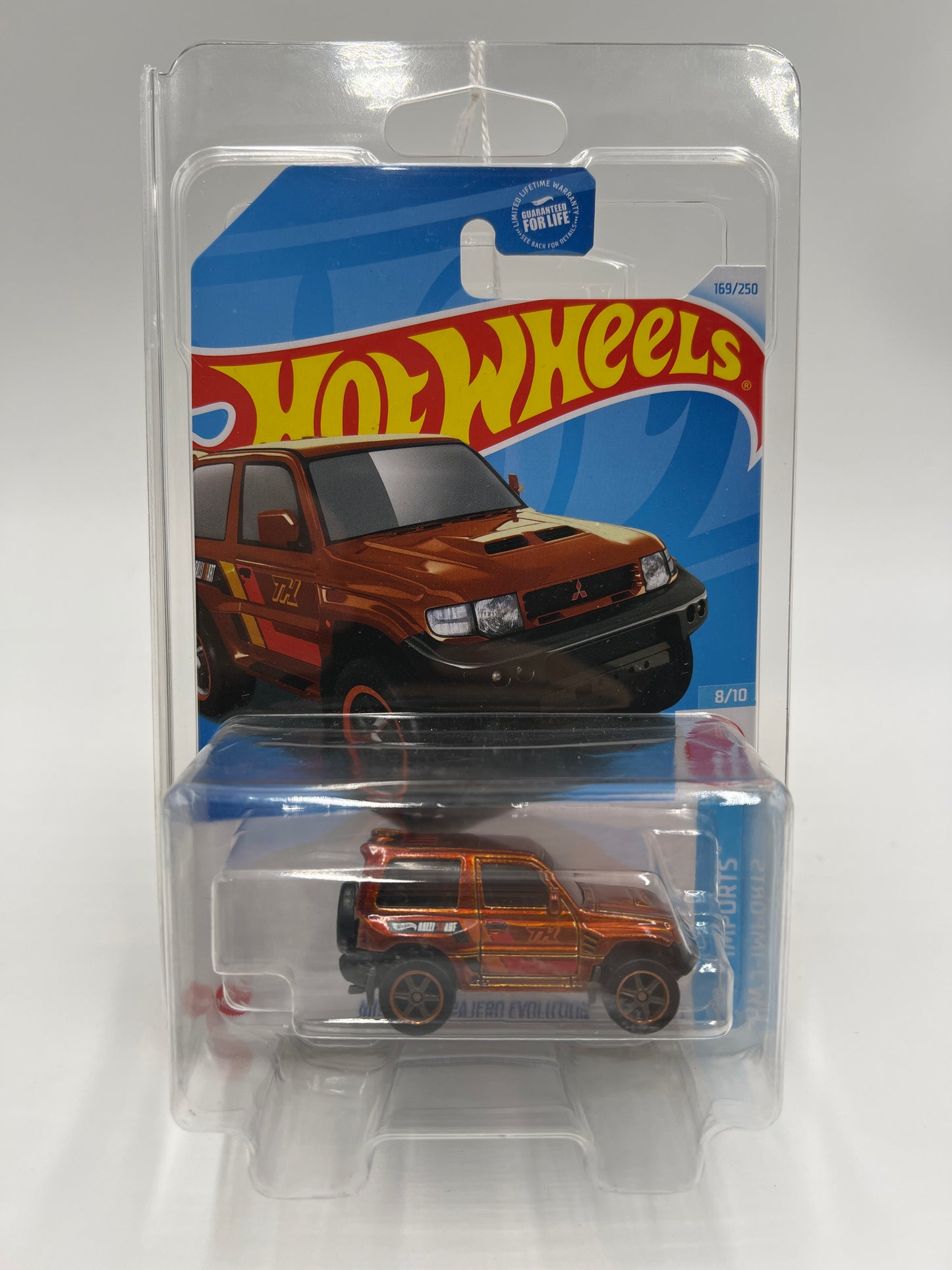 2024 Hot Wheels Super Treasure Hunt #169 Mitsubishi Pajero Evolution Orange W/Protector