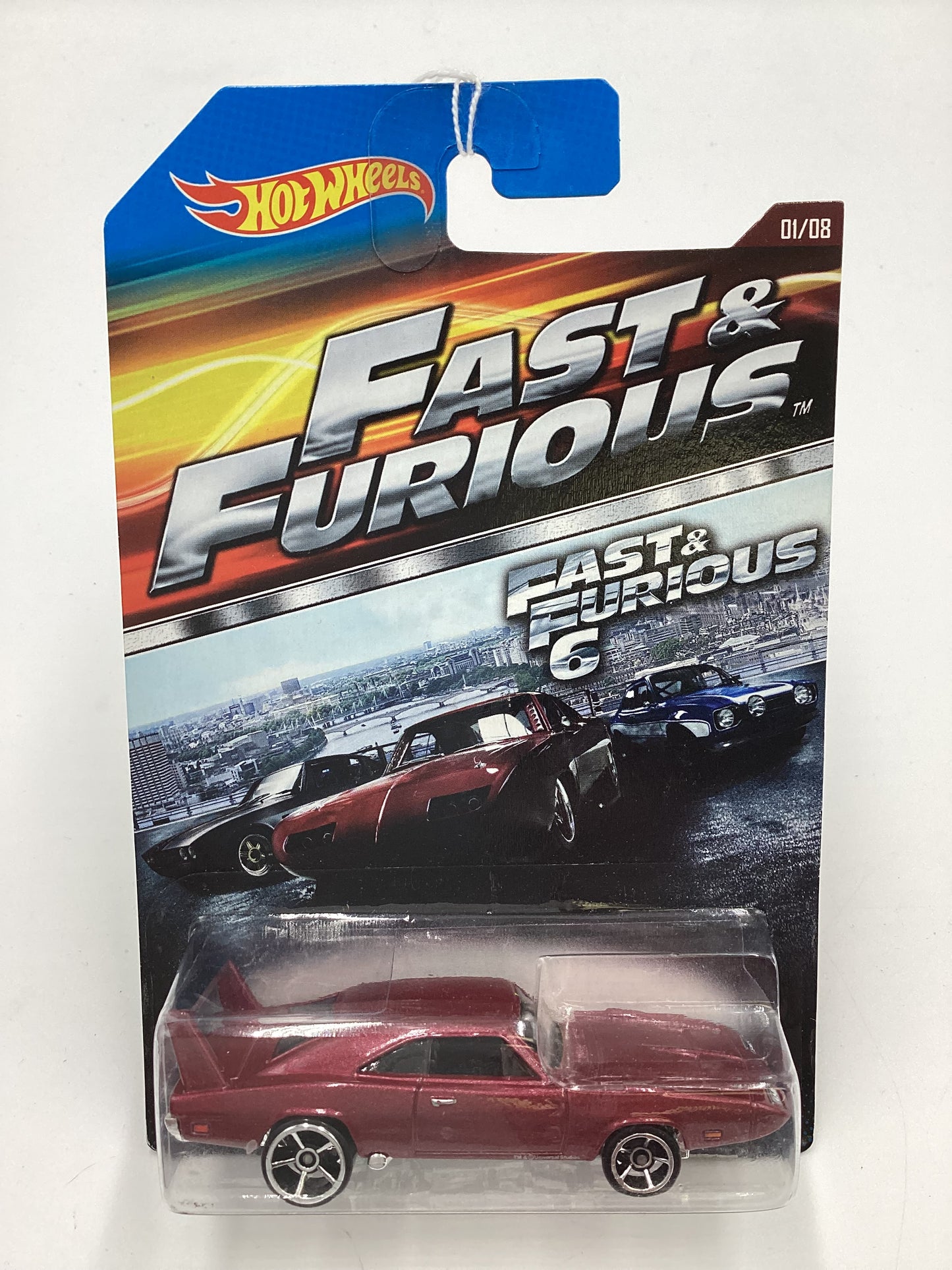 2015 Hot Wheels Fast & Furious 69 Dodge Charger Daytona Dark Red 69E