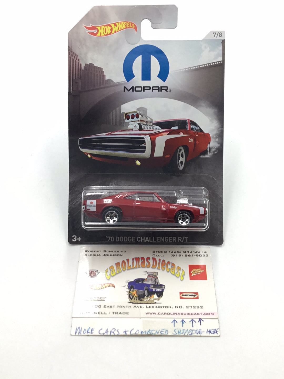 Hot wheels Mopar series 7/8 70 Dodge Challenger R/T LL2