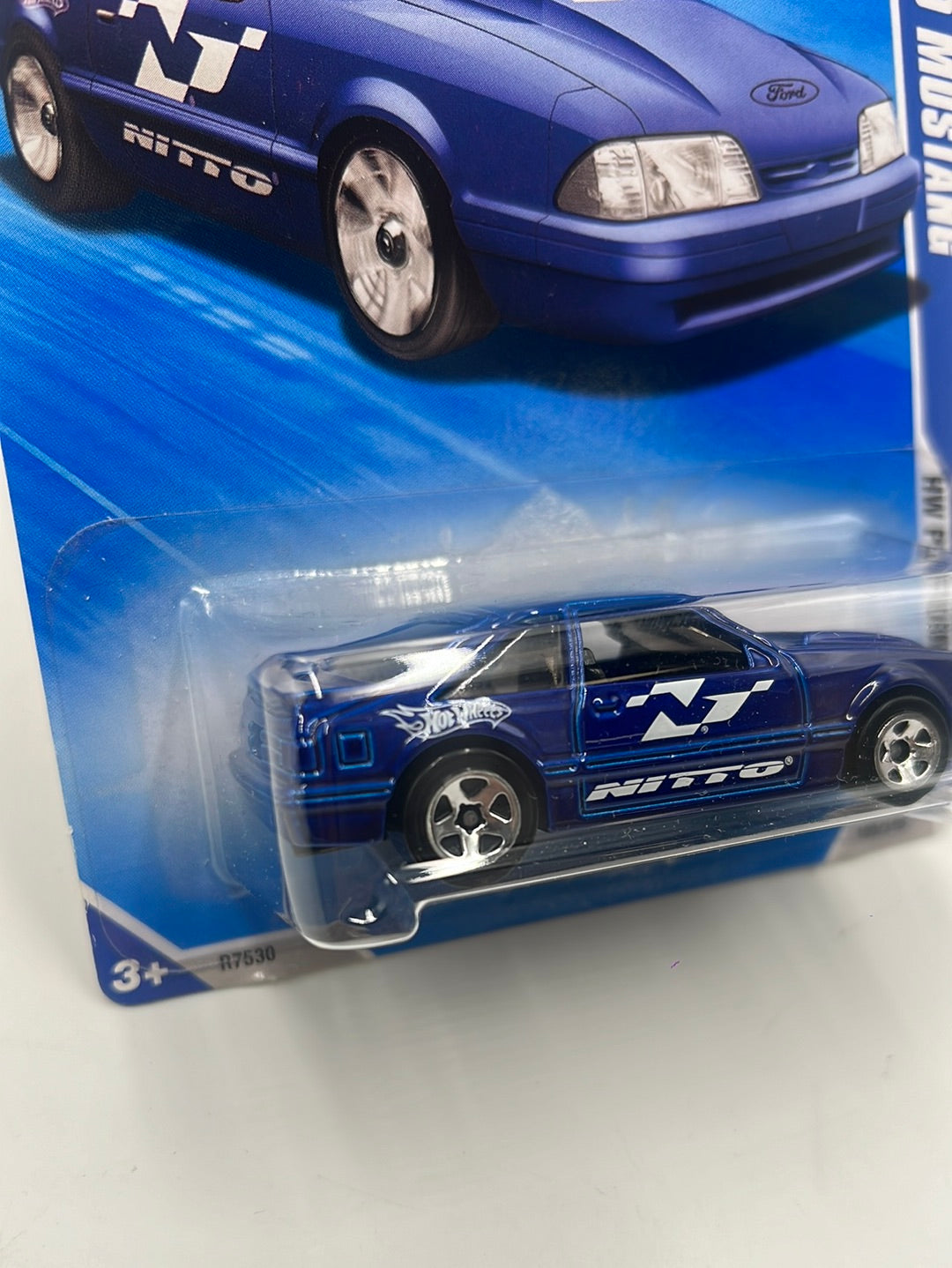 2010 Hot Wheels Performance ‘92 Ford Mustang Kmart Exclusive Blue 105/240 157A