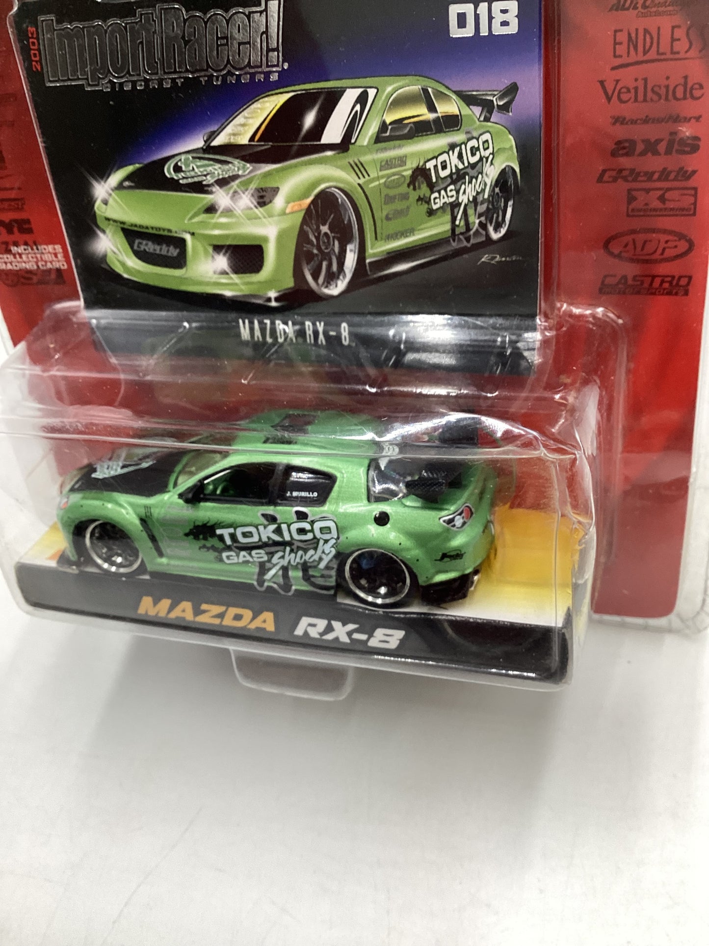 Jada Toys Import Racer #018 Mazda RX-8 Green 222D