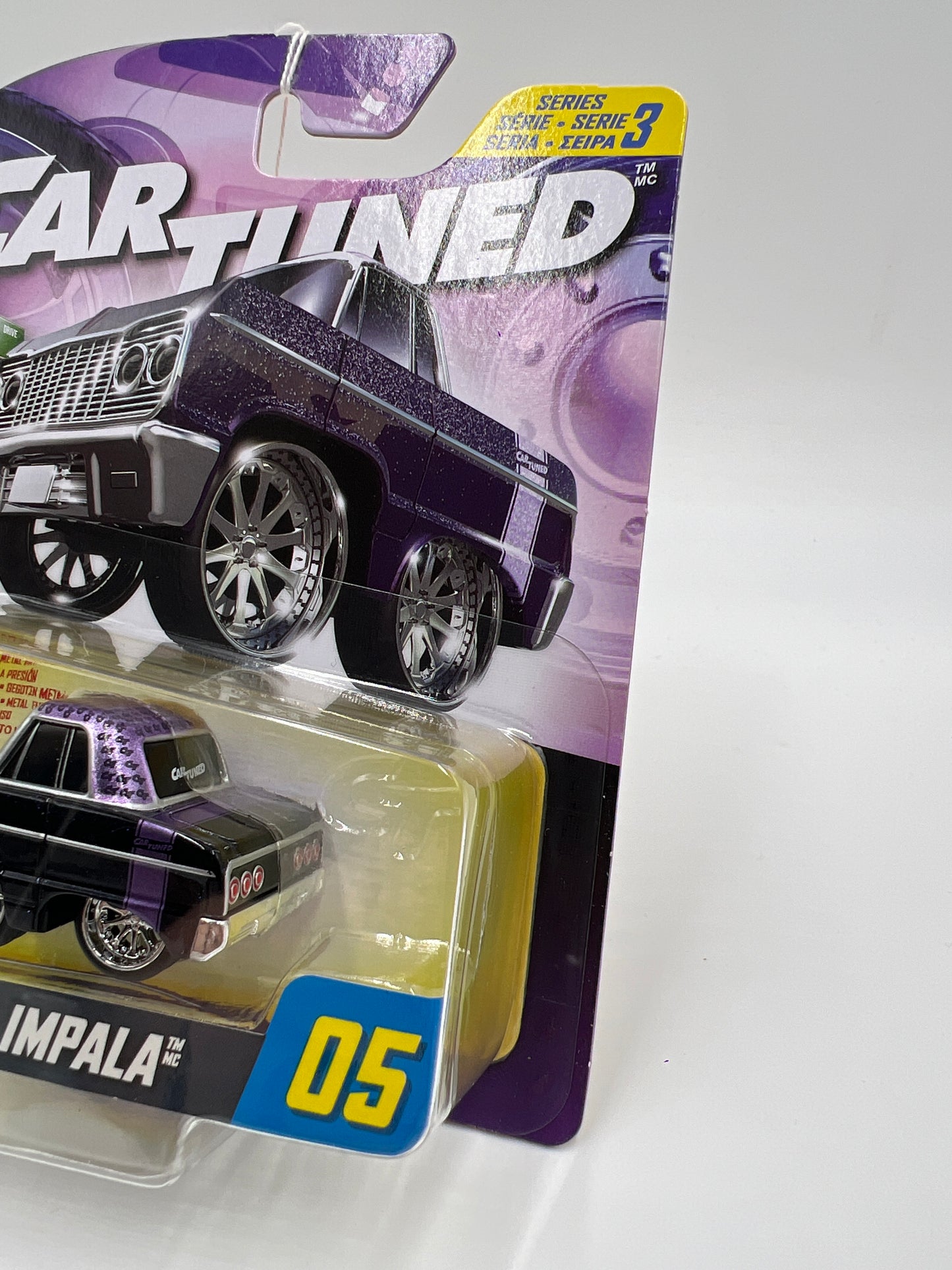 2025 MGA Car Tuned Series 3 #5 64 Chevy Impala Black/Purple 179E