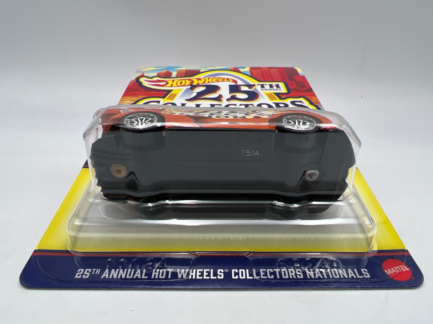 2025 Hot Wheels 25th Annual Collectors Nationals Corvette C8.R Orange W/Protector