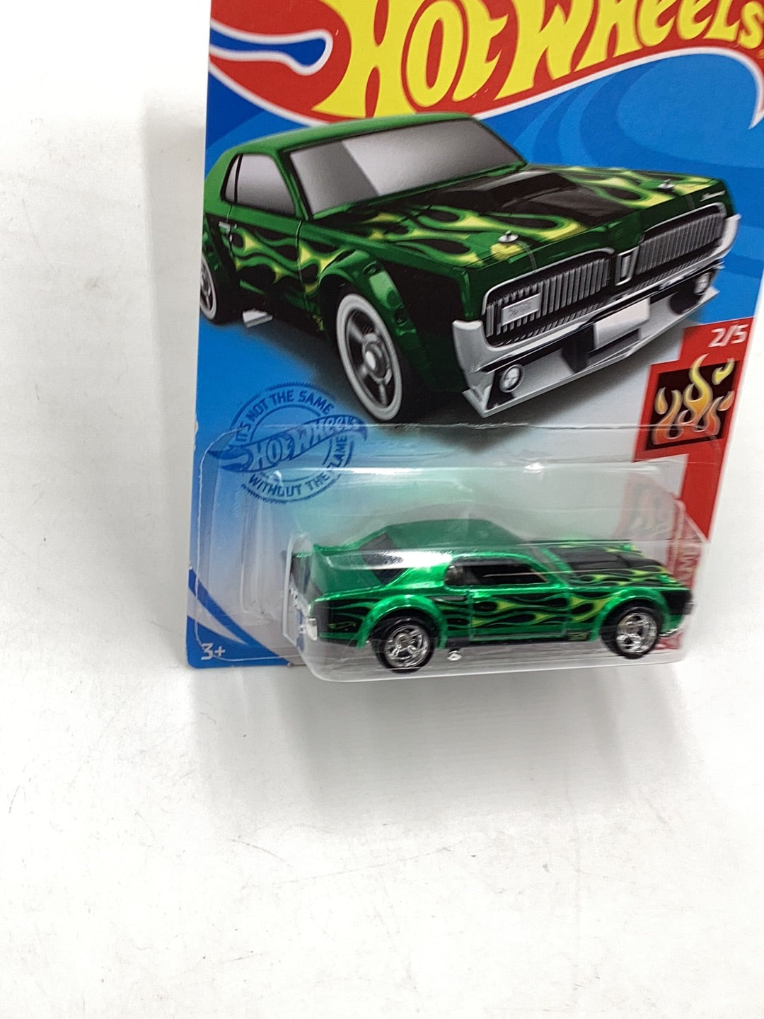 2021 hot wheels super treasure hunt #207 68 Mercury Cougar creased card W/Protector