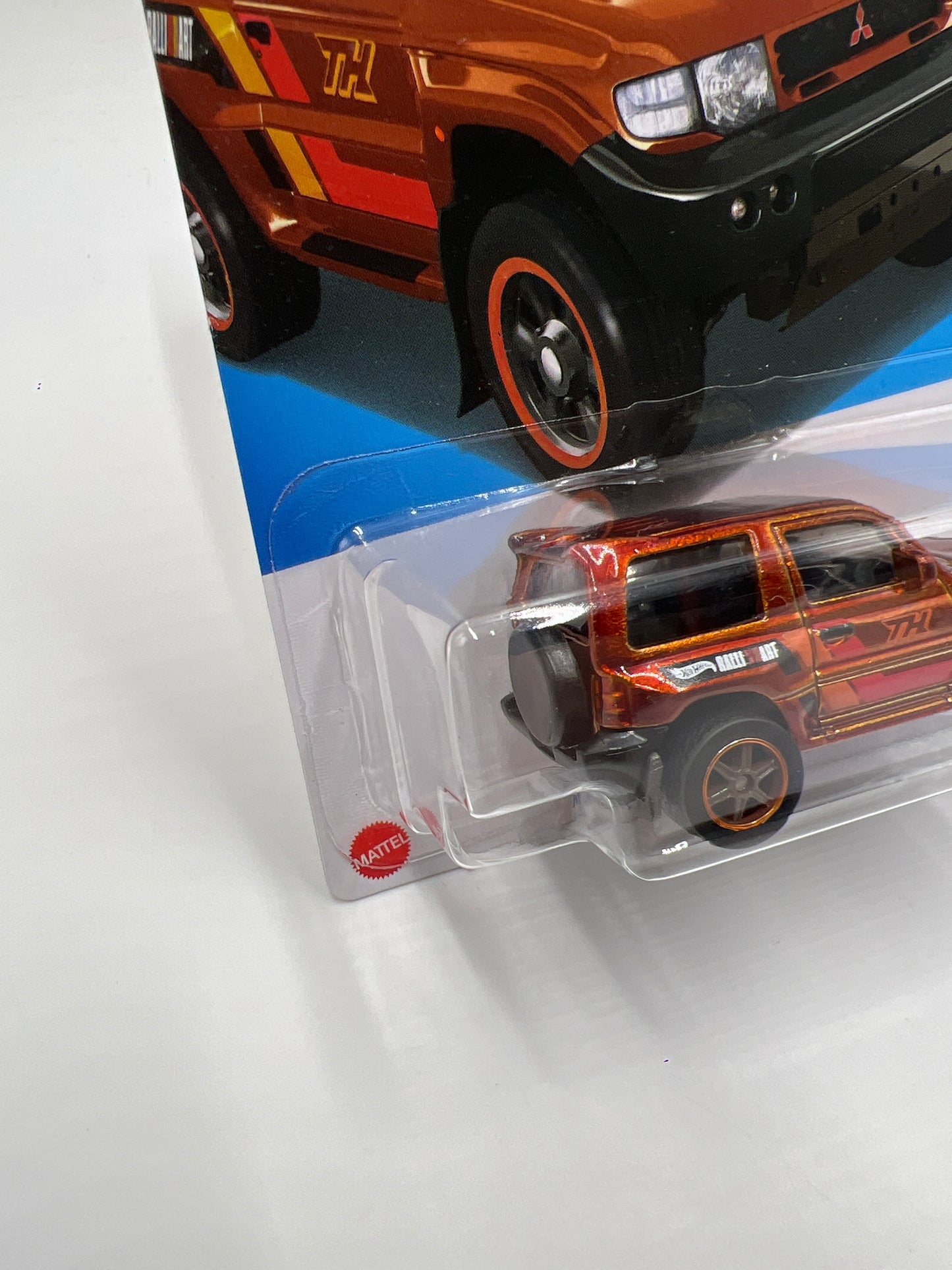 2024 Hot Wheels Super Treasure Hunt #169 Mitsubishi Pajero Evolution Orange W/Protector