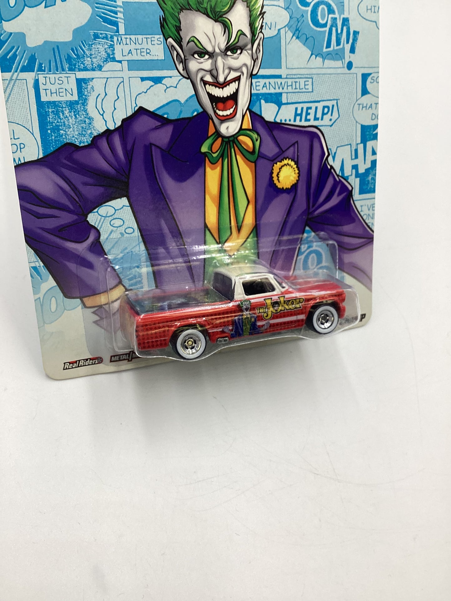 Hot Wheels Pop Culture DC Comics The Joker 63 Studebaker Champ Red with protector