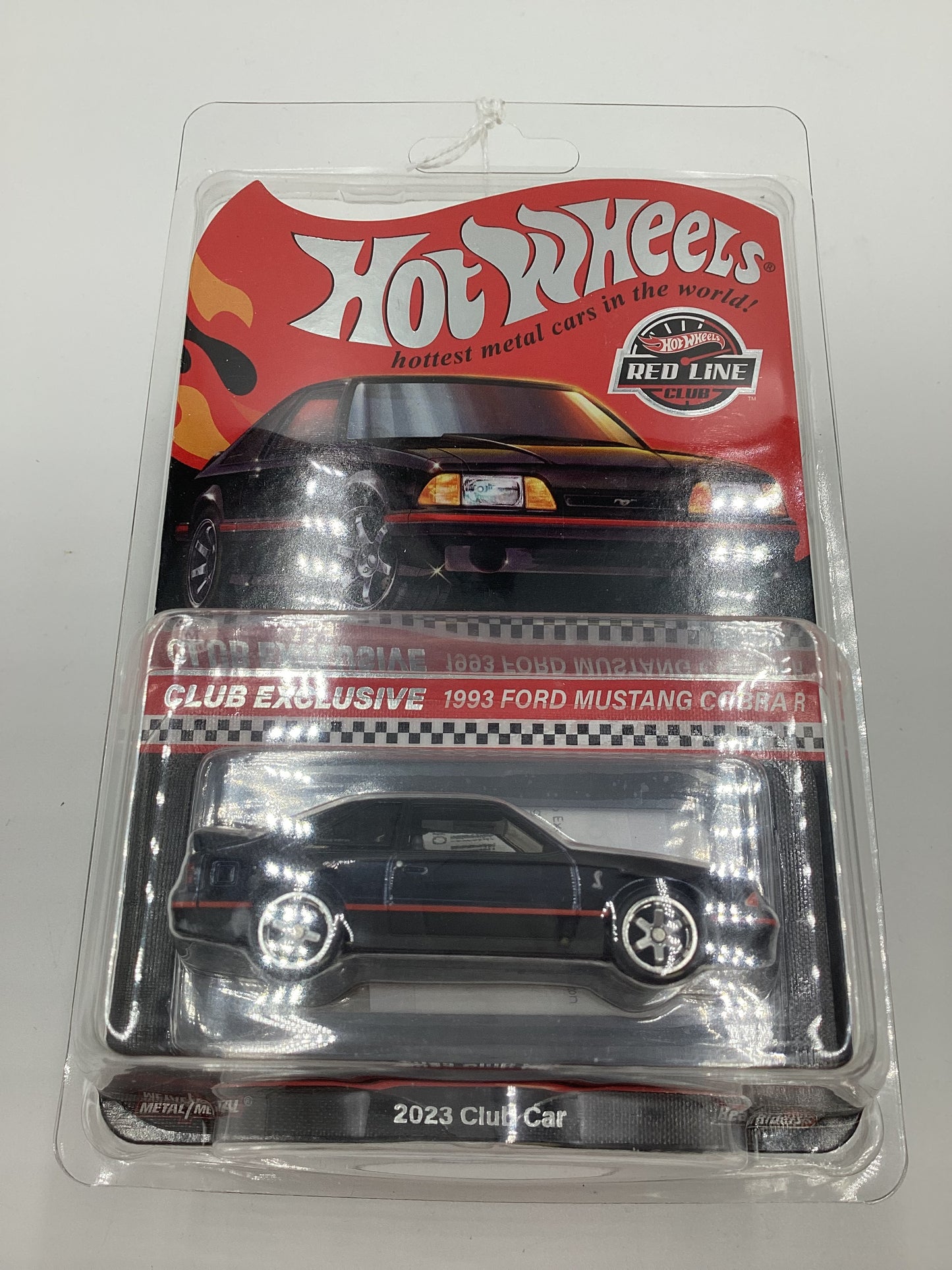 2023 Hot Wheels RLC Club Exclusive 1993 Ford Mustang Cobra R Black Exclusive W/Patch and Button