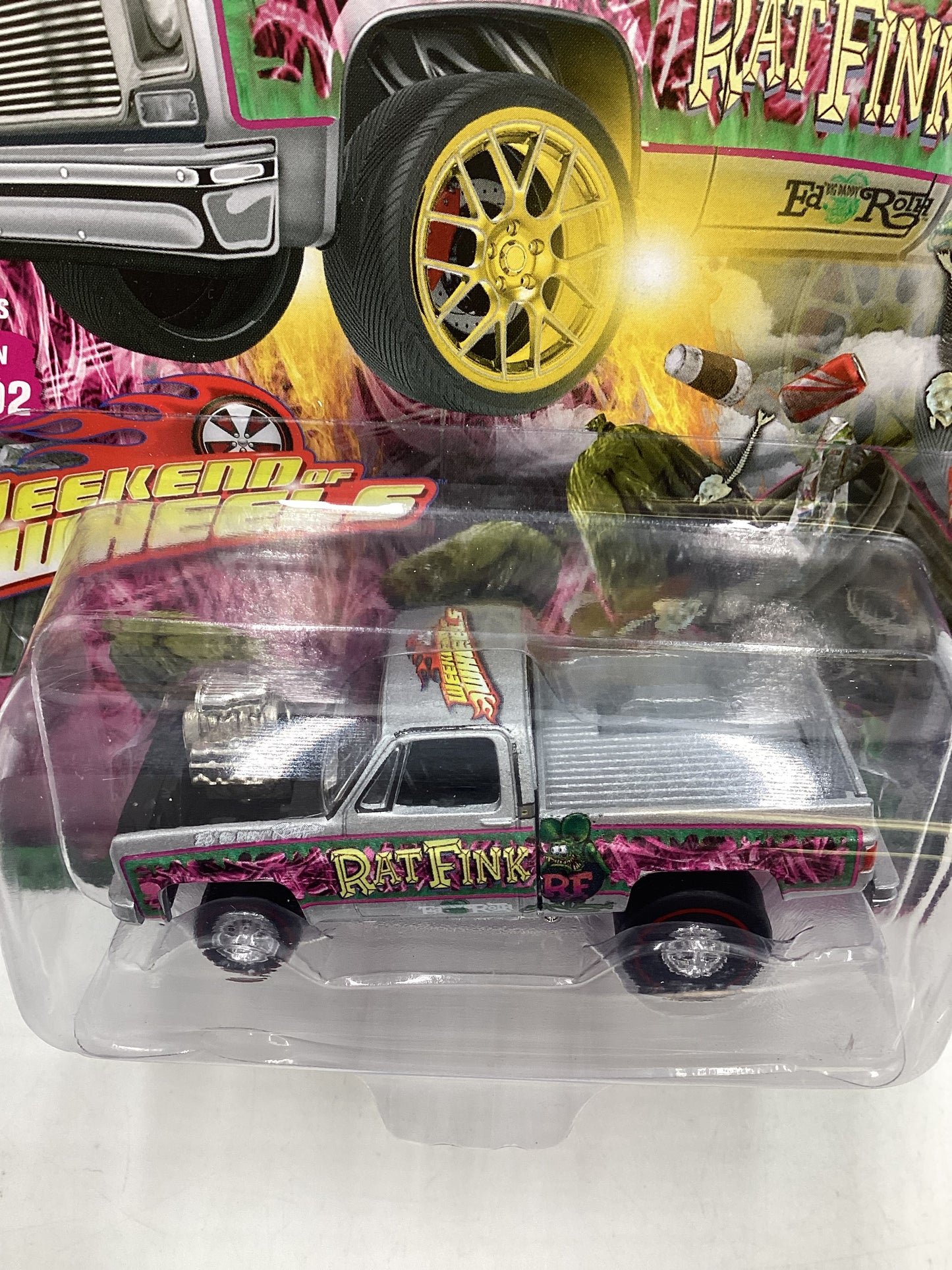 Johnny lightning x HOC Weekend of wheels Exclusive Zingers Rat Fink Chevy C-10 223D