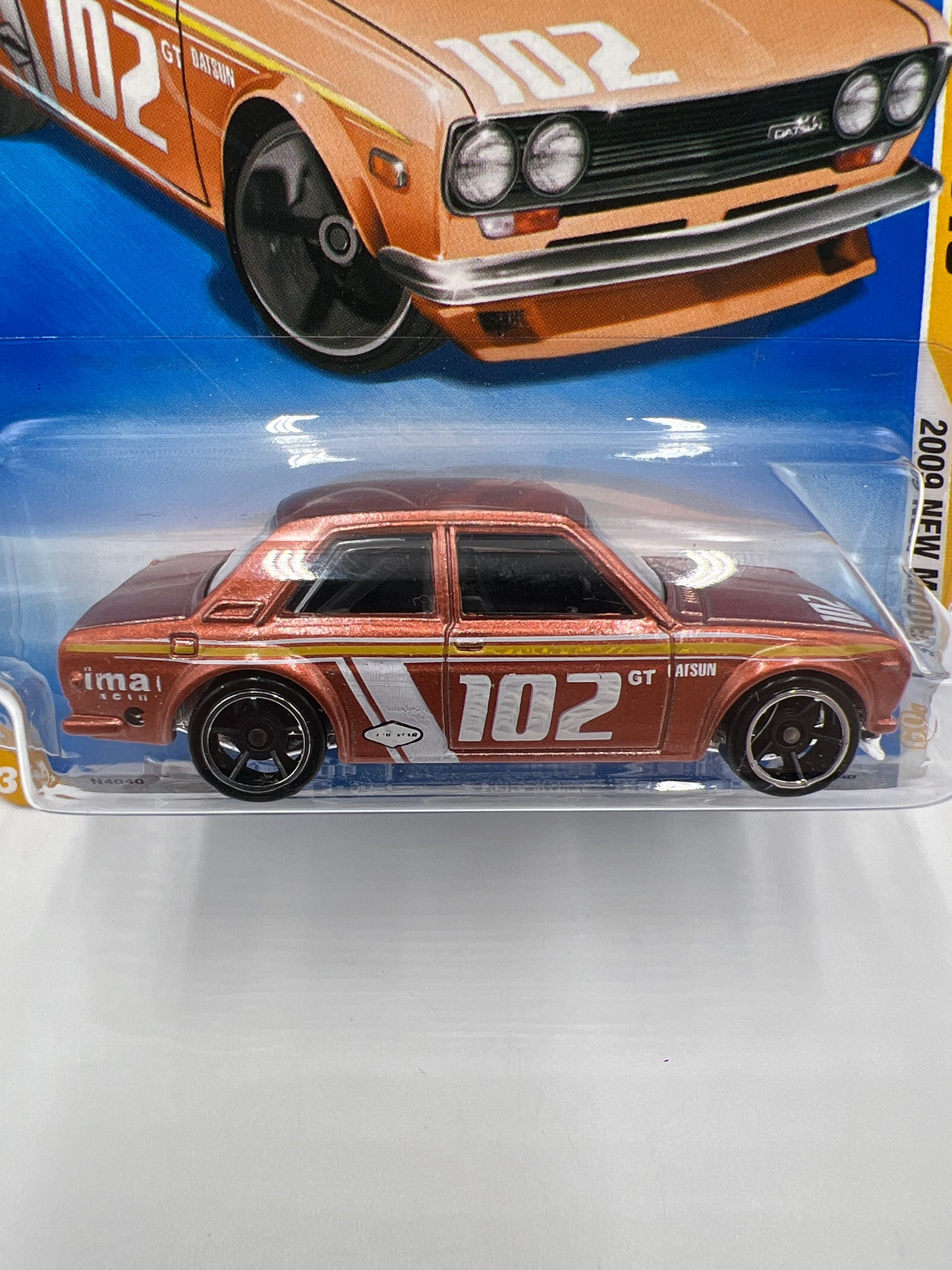 2009 Hot Wheels New Models #37 Datsun Bluebird 510 Copper W/Protector SR