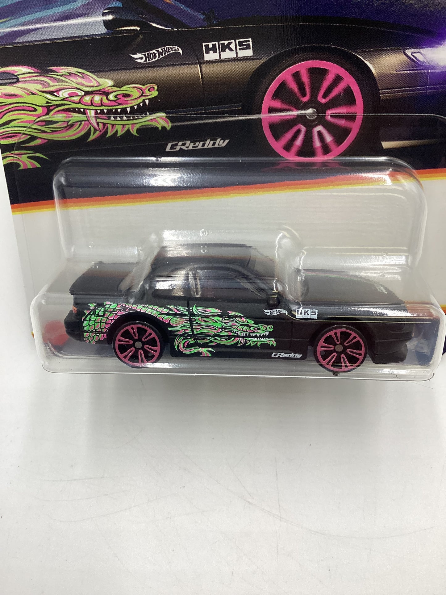 2025 Hot Wheels Neon Speeders #3 Nissan Silvia S13 Black 159C