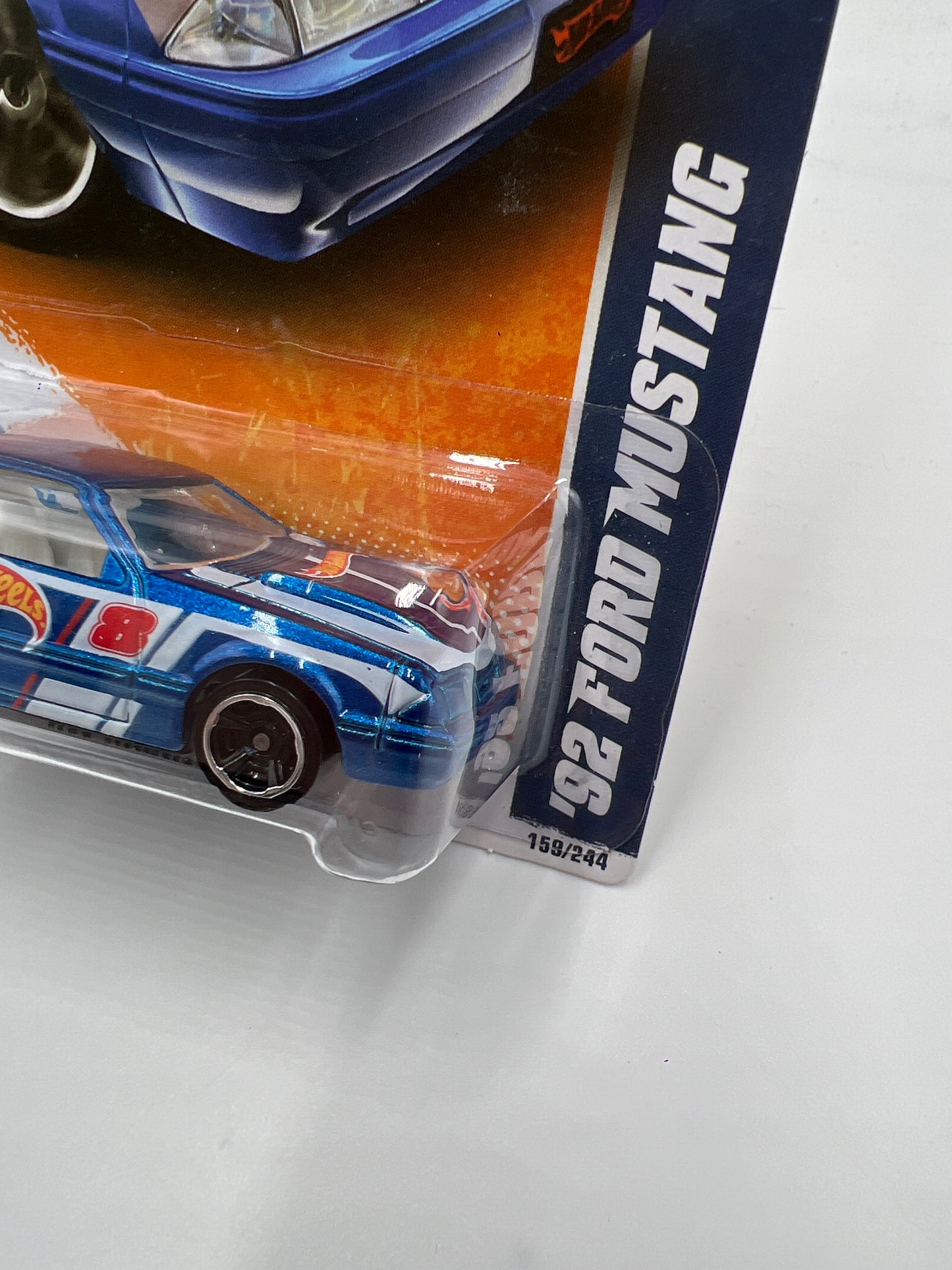 2011 Hot Wheels Racing #159 92 Ford Mustang Blue 24A
