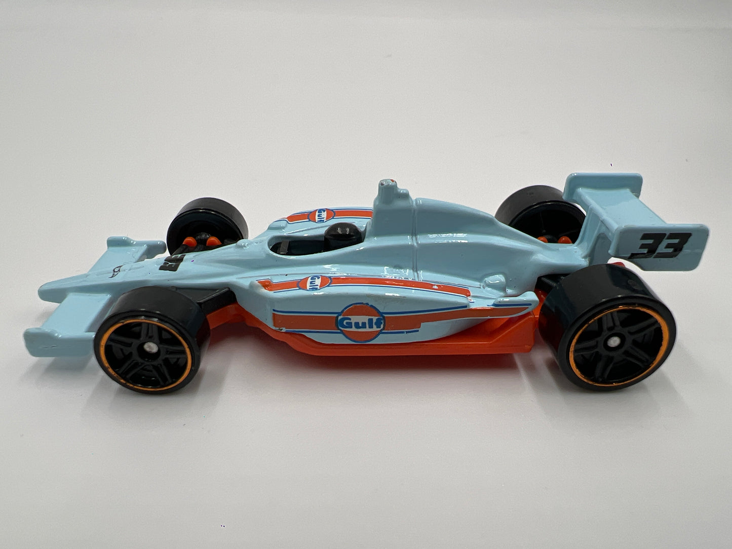 Hot Wheels 1/64 Indy 500 Oval Gulf Blue Loose