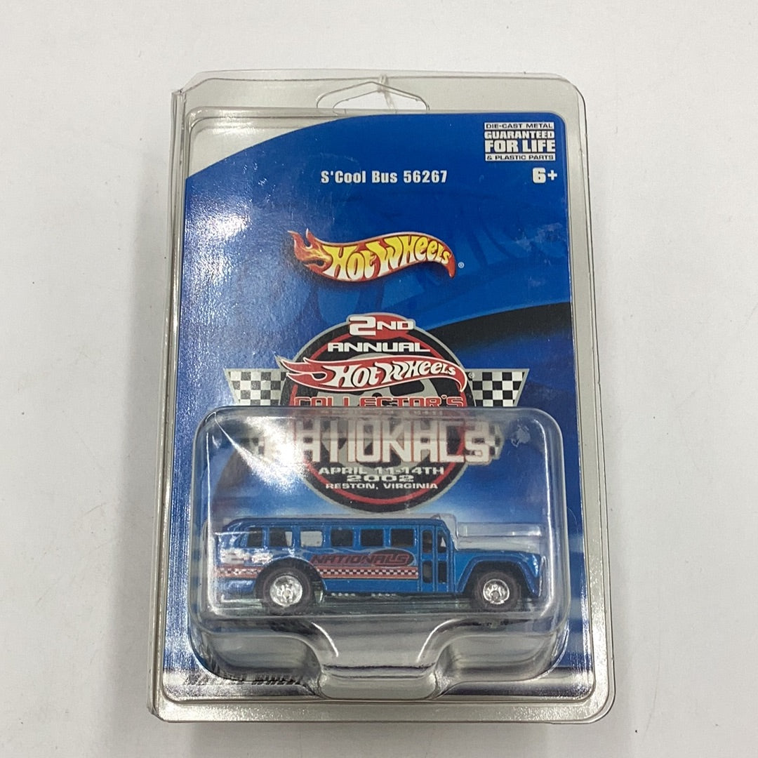 Hot wheels 2th Annual collectors nationals S’Cool Bus 56267 1 of 4000 with protector