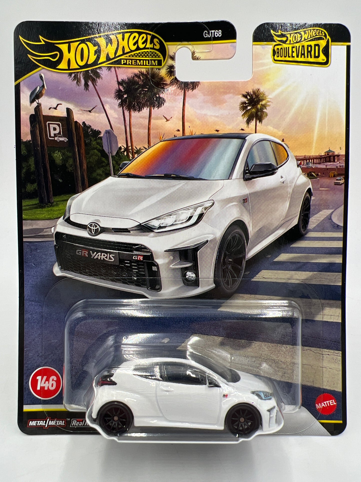 Hot Wheels Premium Boulevard #146 Toyota GR Yaris White 261A
