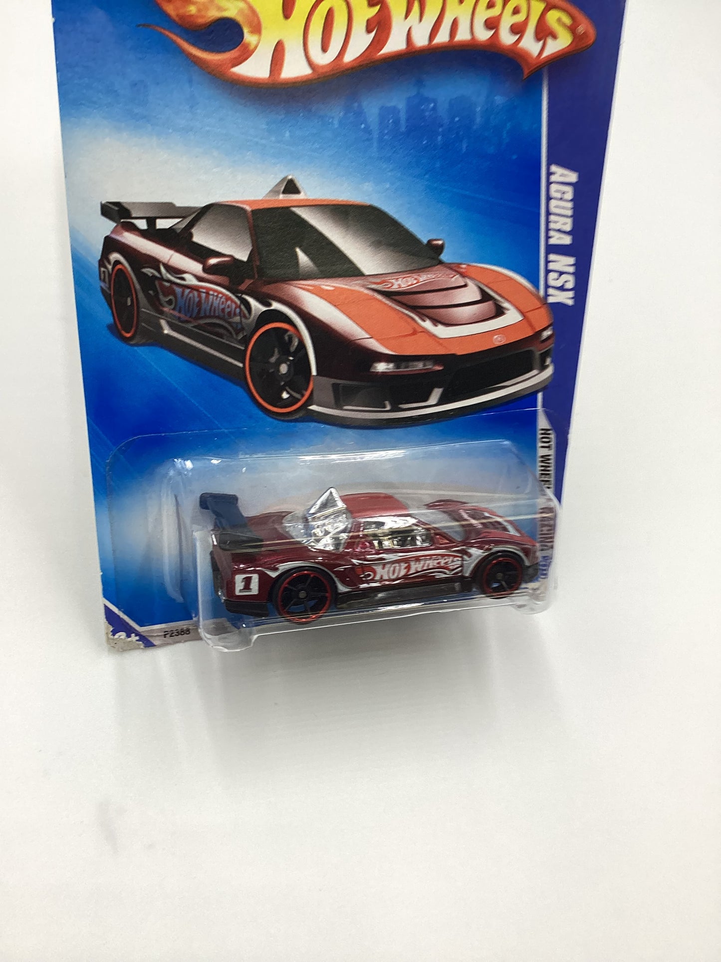 2009 Hot Wheels #68 Acura NSX Maroon 106A