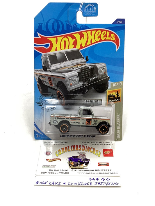 2020 Hot wheels Zamac 003 Land Rover Series III Pickup #3 148C