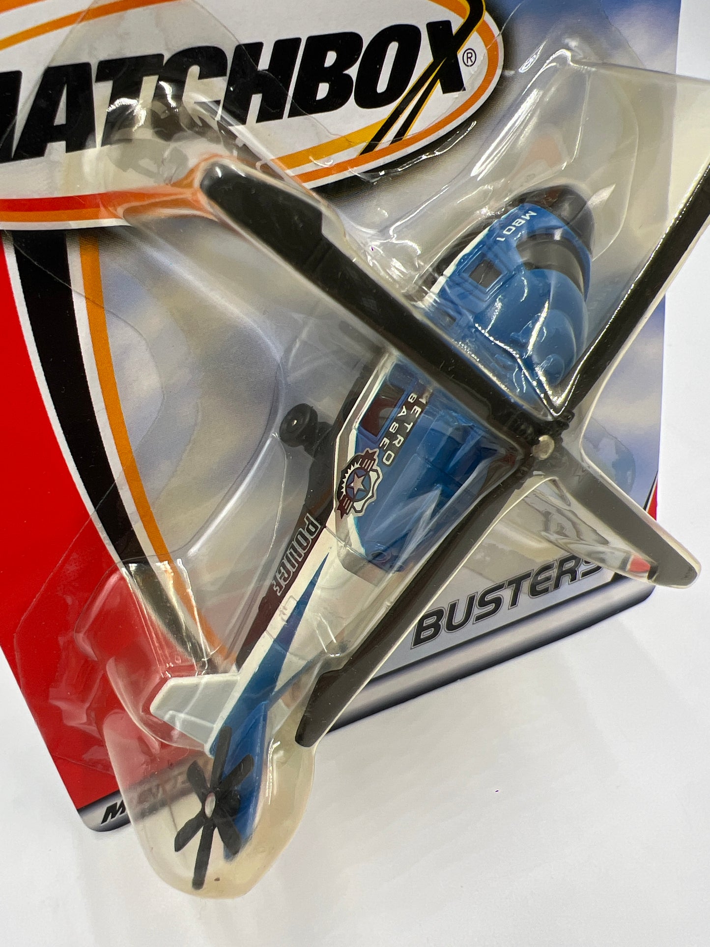 Matchbox Sky Busters Rescue Helicopter Metro Base Blue PP2