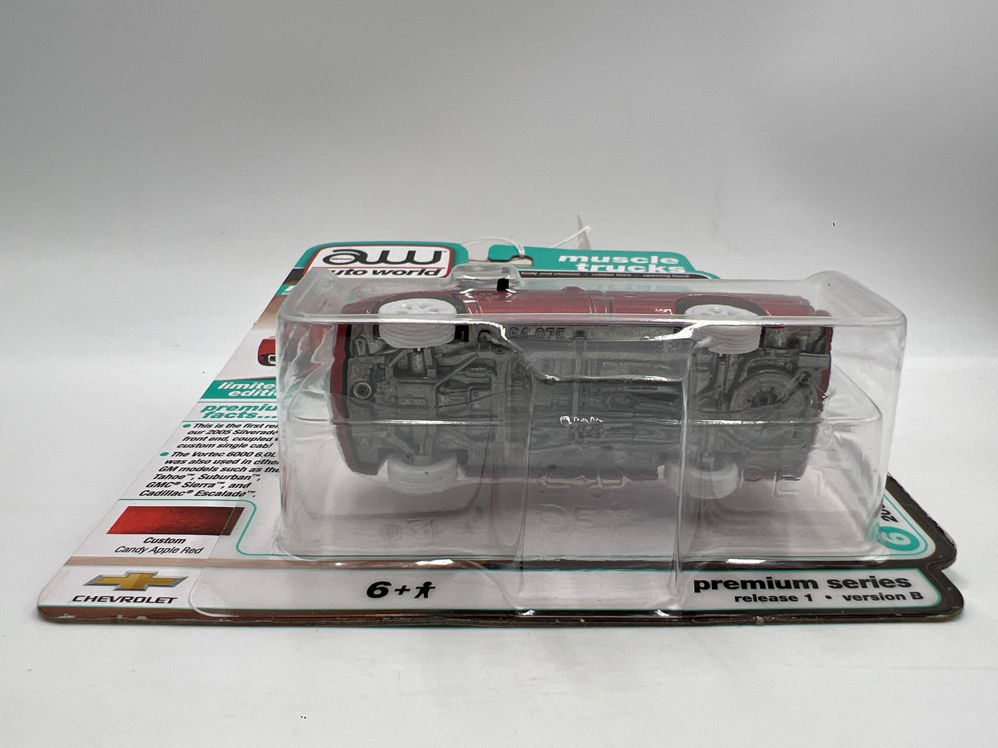 2025 Auto World Muscle Trucks CHASE Release 1 Version B 2005 Chevy Silverado SS Custom Ultra Red Cateye #2