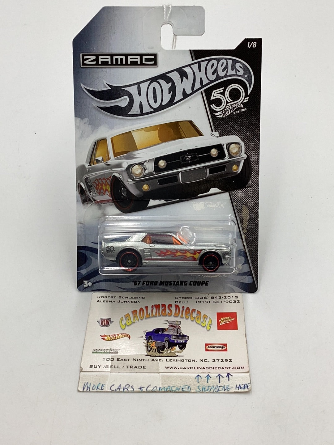 Hot Wheels Zamac Set 67 Ford Mustang Coupe 1/8 149A