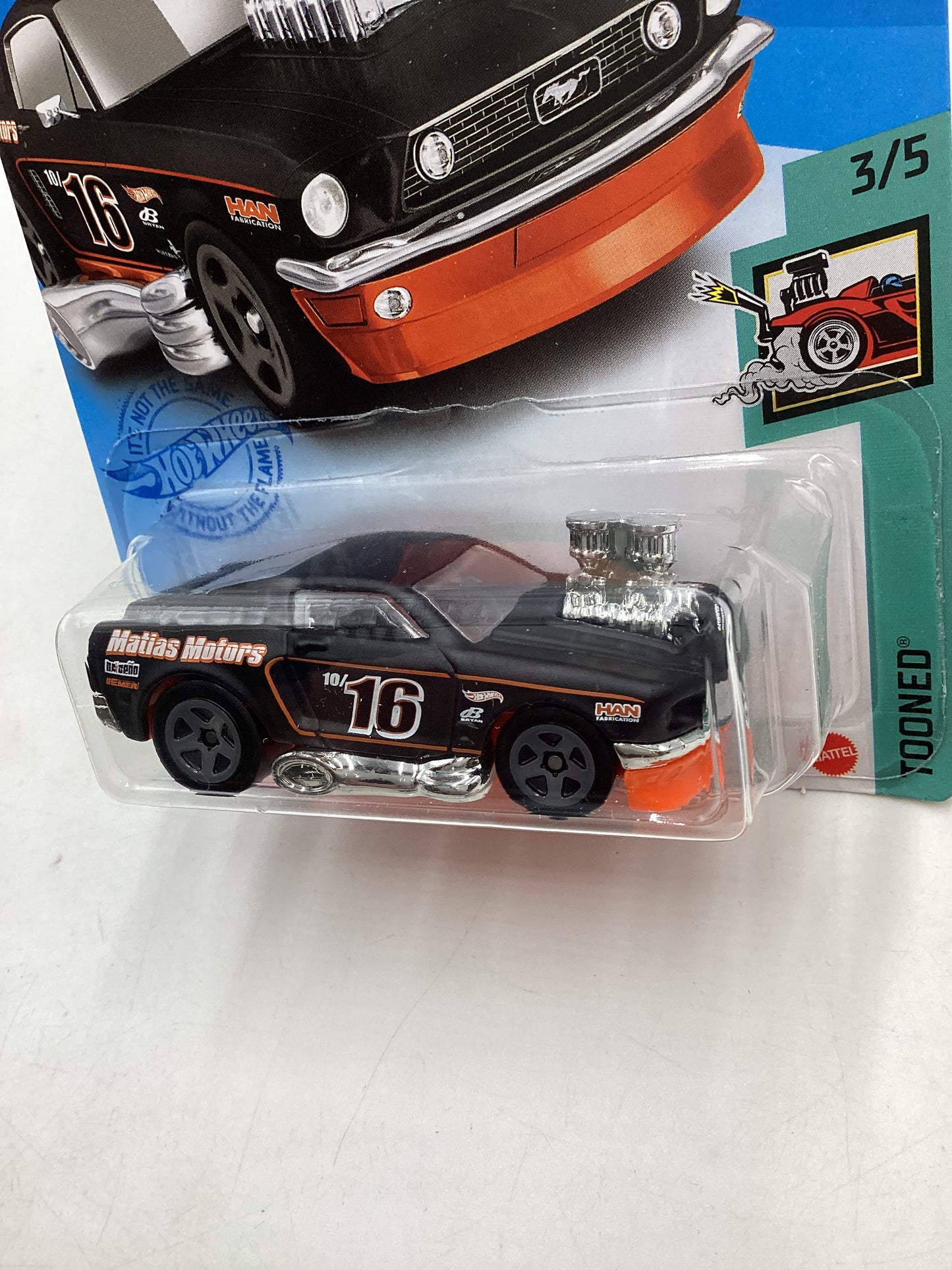 2021 Hot Wheels #40 68 Mustang Black Smoked Window 35C